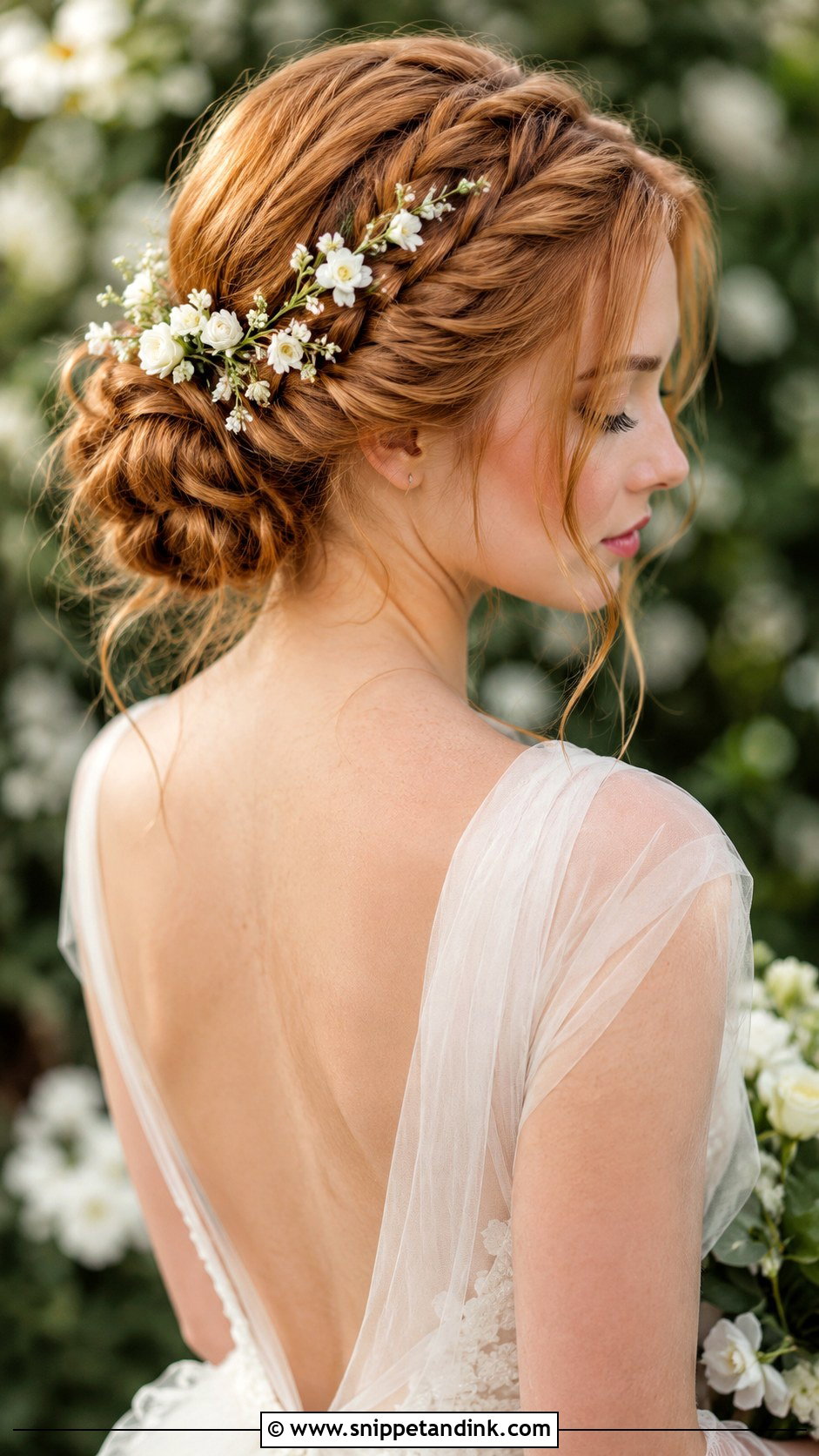 Flower Wedding Updo For Long Hair - Snippet and Ink - 15 Up Do for Long Hair Wedding Ideas
