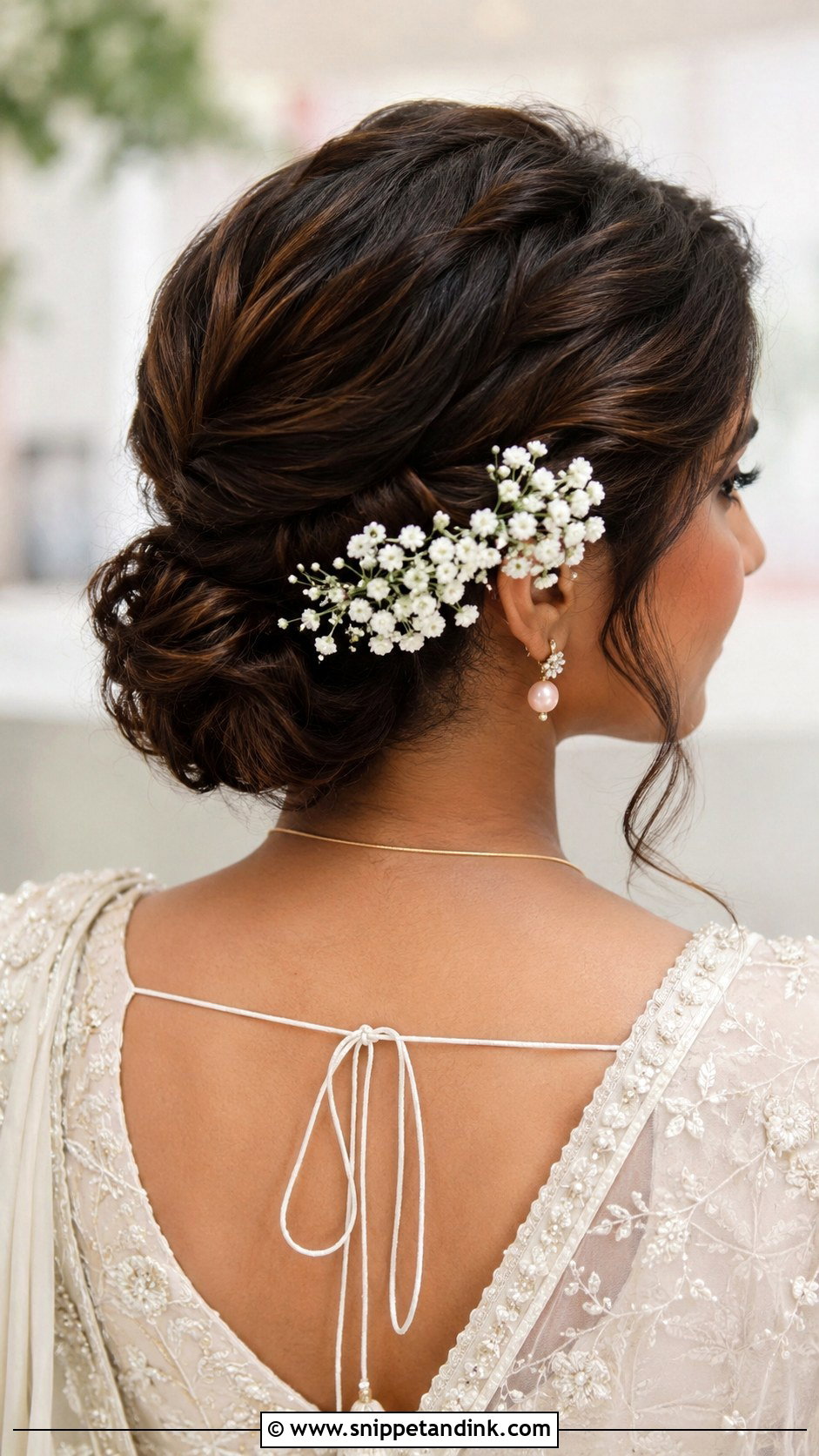 Flower Wedding Updo For Short Hair - Snippet and Ink - 15 Simple Wedding Updos for Short Hair