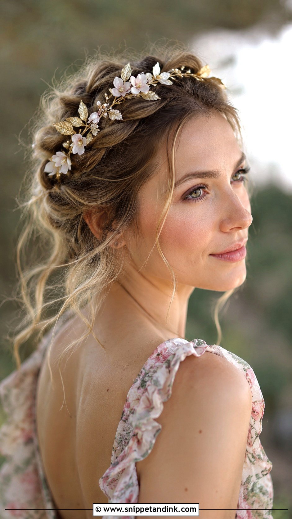 Flower and Leaf Comb for Spring Weddings - Snippet and Ink - 20 Wedding Hair Comb Ideas