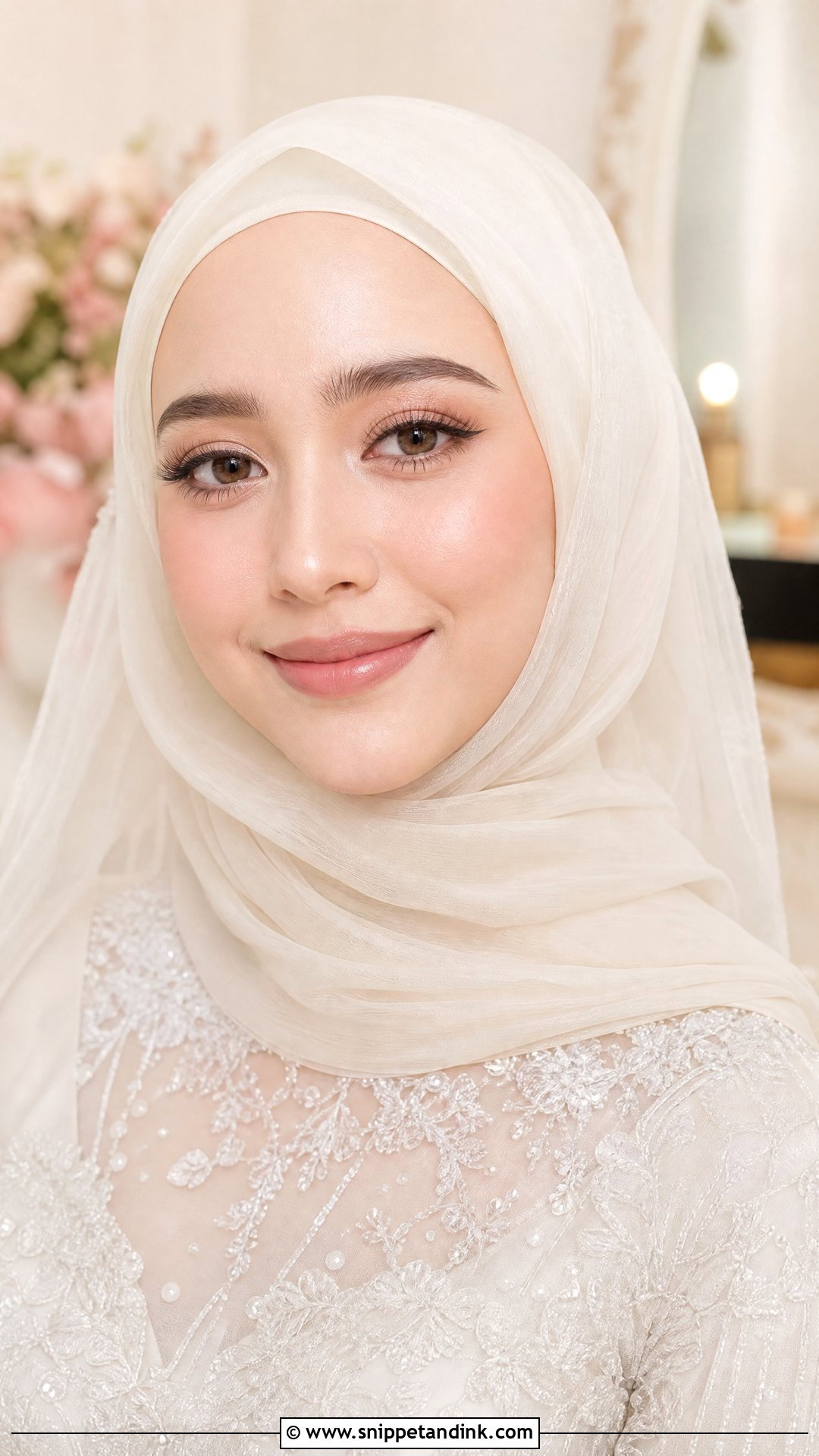 Fluffy Lash Hijab Bridal Makeup - Snippet and Ink - 25 Wedding Makeup Hijab Ideas