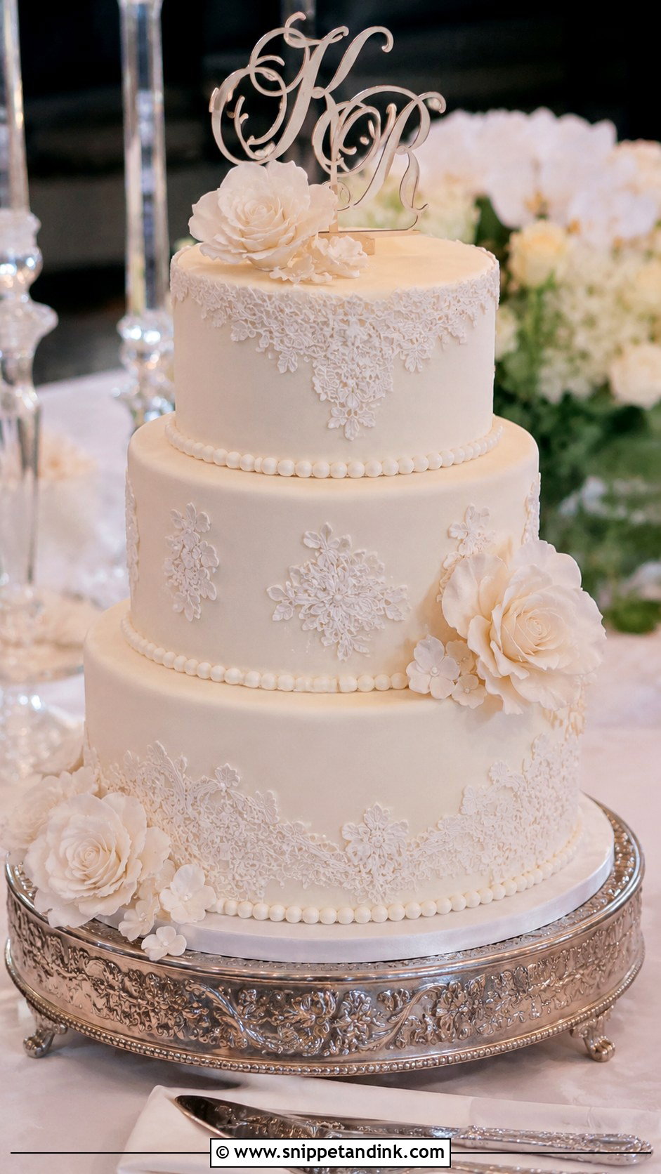 Fondant Bridal Cake - Snippet and Ink - 20 Bridal Cakes