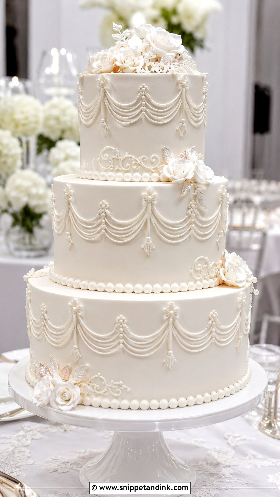 Fondant Lambeth Wedding Cake - Snippet and Ink - 25 Lambeth Style Wedding Cakes