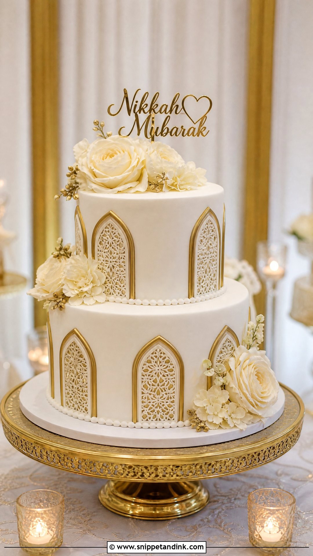Fondant Nikkah Cake - Snippet and Ink - 25 Nikkah Cake Ideas
