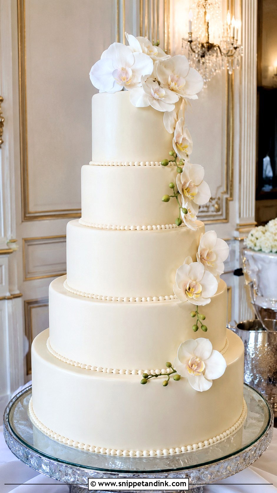 Fondant Wedding Cake - Snippet and Ink - 20 Wedding Cakes for 200 Guests