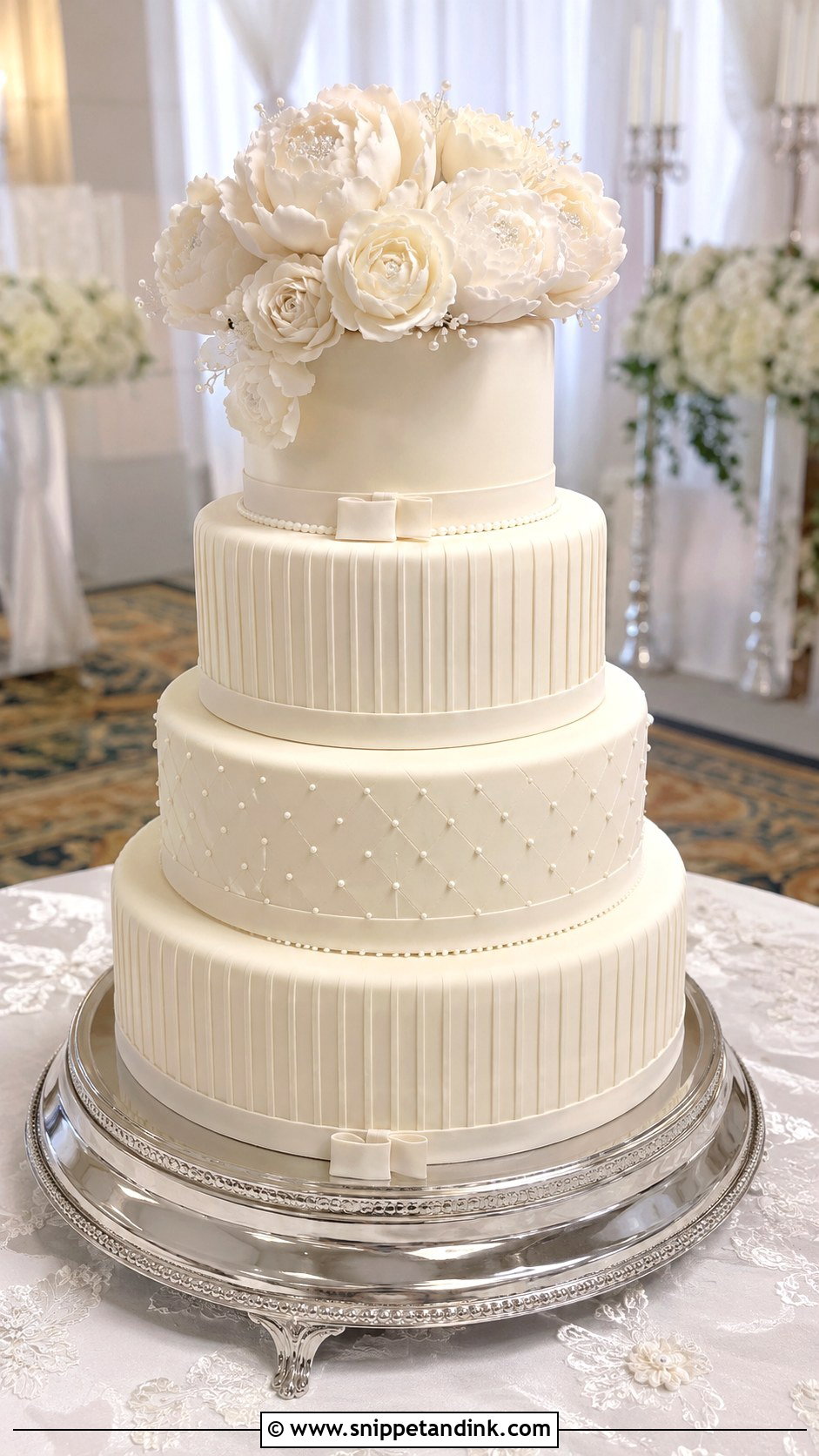 Fondant Wedding Cake - Snippet and Ink - 20 Frosting for Wedding Cakes