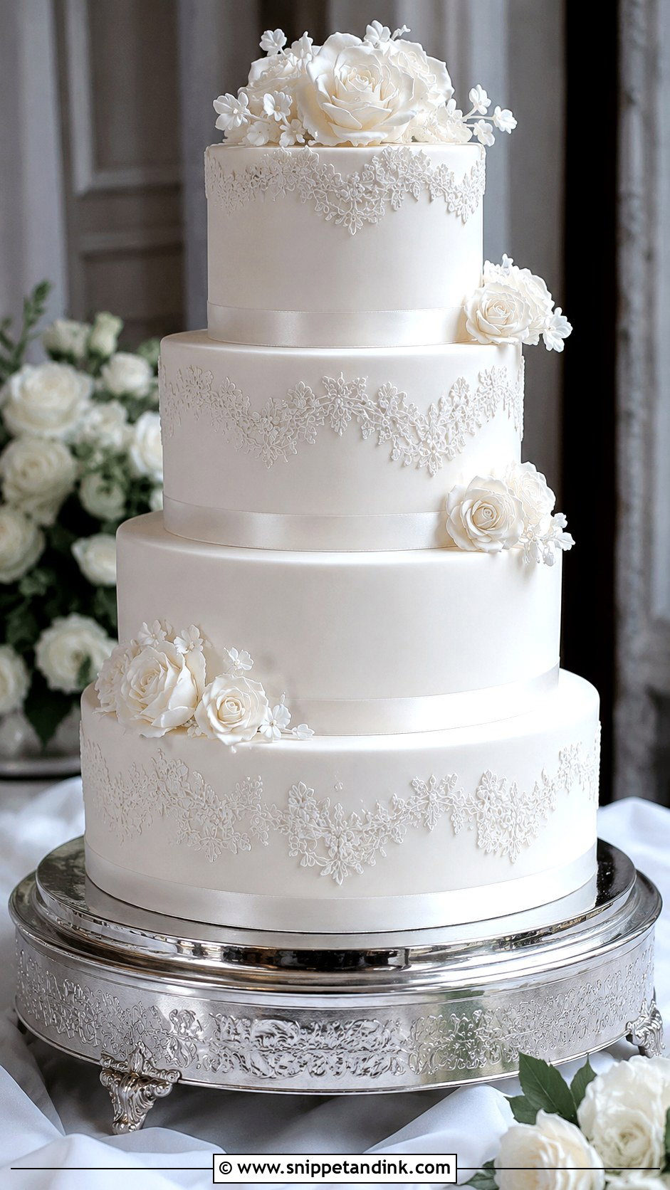 Fondant Wedding Cake - Snippet and Ink - 20 Popular Cake Designs for Wedding