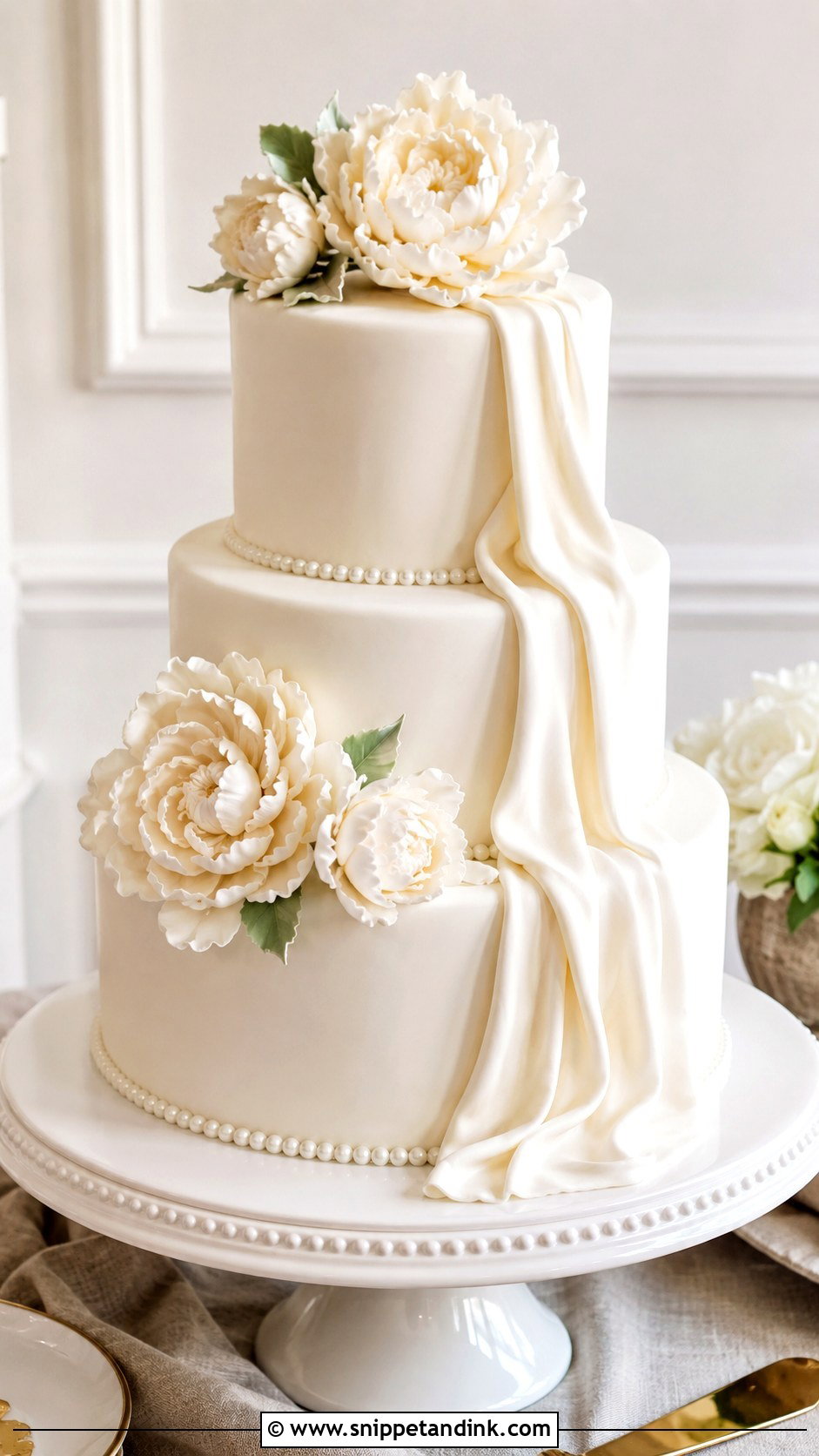 Fondant Wedding Cake - Snippet and Ink - 20 Type of Cakes for Wedding