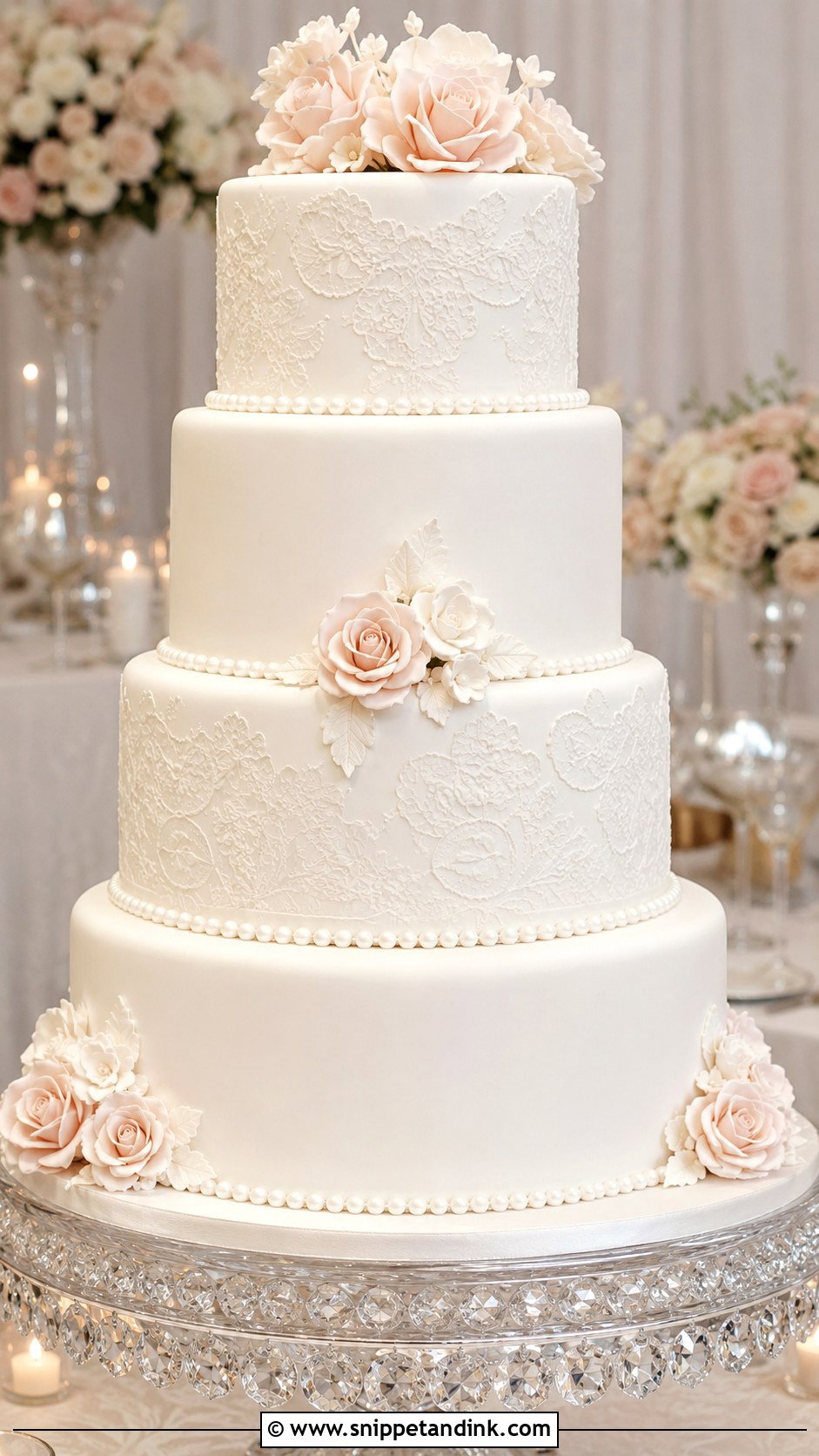 Fondant Wedding Cake For 150 Guests - Snippet and Ink - 20 Wedding Cake for 150 Guests