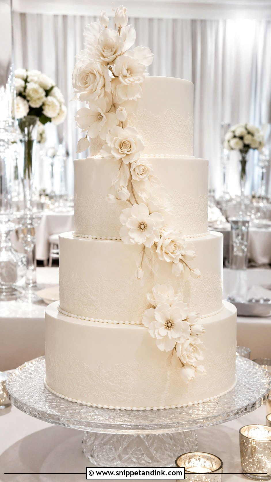 Fondant Wedding Cake - Snippet and Ink - 20 Classic Wedding Cake Ideas