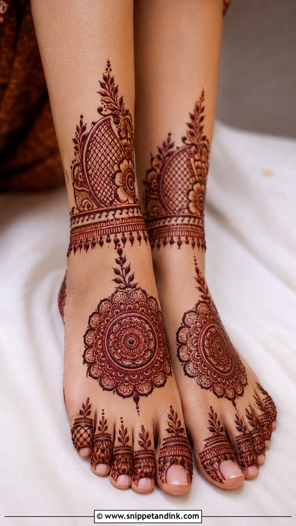 Foot Fancy Mehndi Design - Snippet and Ink - 35 Fancy Mehndi Designs