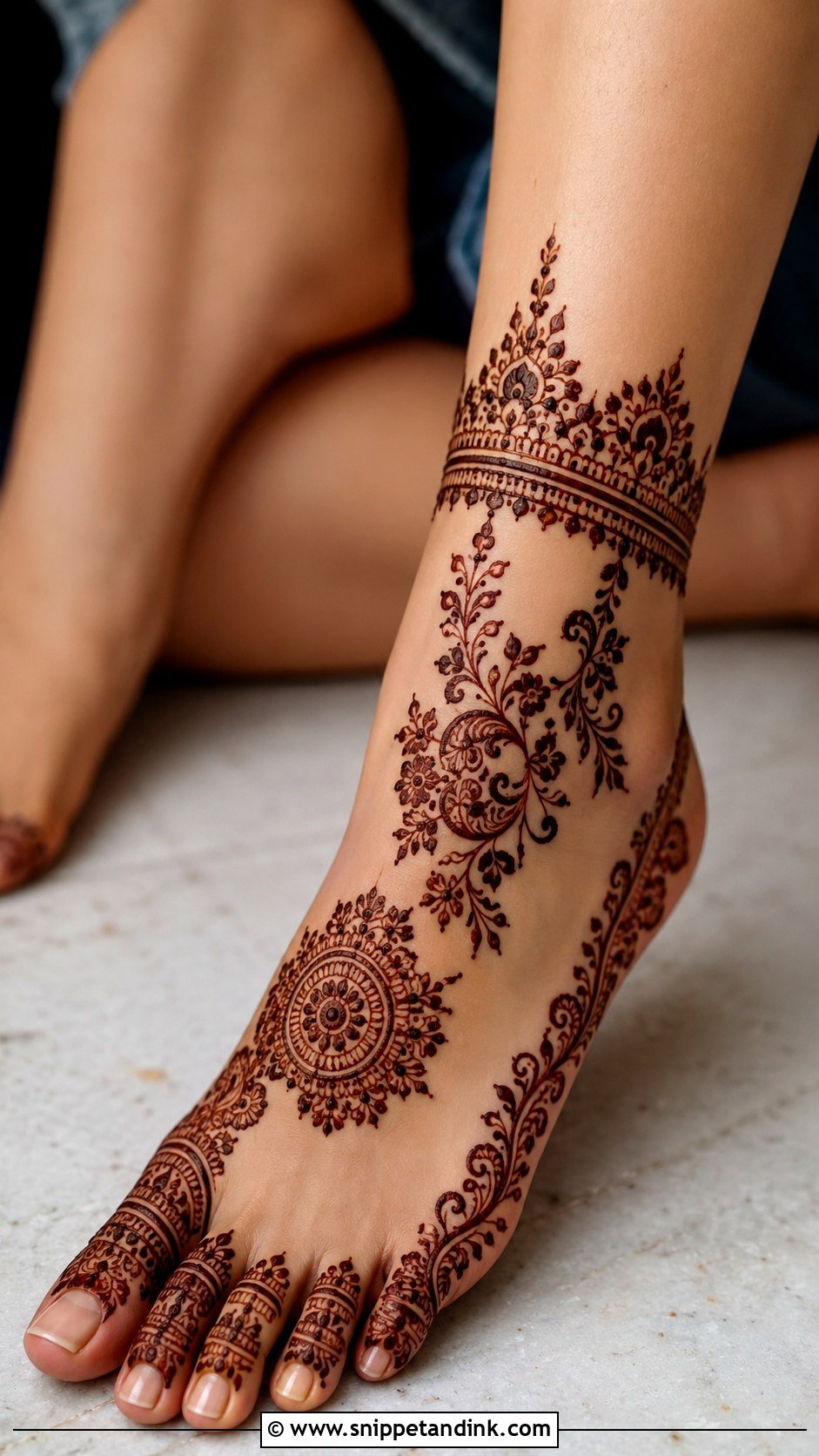Foot Mehndi Design - Snippet and Ink - 35 Best Mehndi Designs
