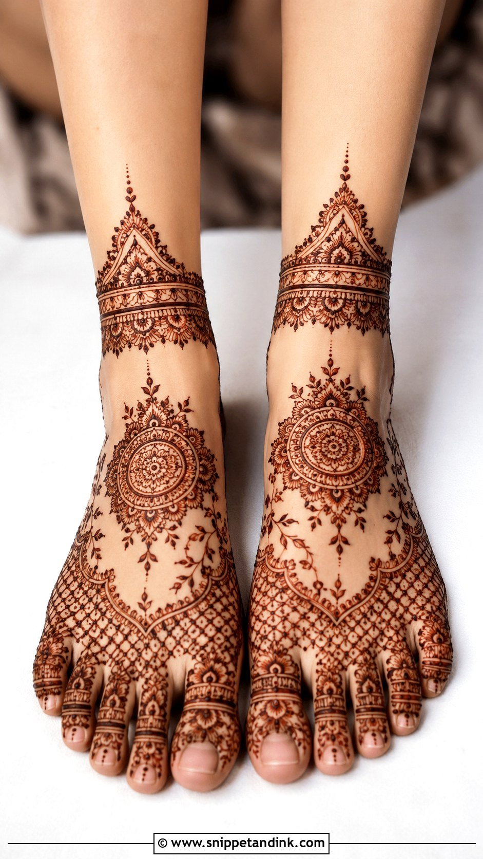 Foot Mehndi Design - Snippet and Ink - 35 Stylish Mehndi Designs
