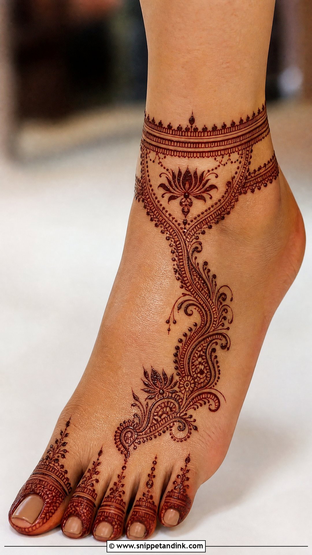 Foot Mehndi Design - Snippet and Ink - 35 Unique Mehndi Designs