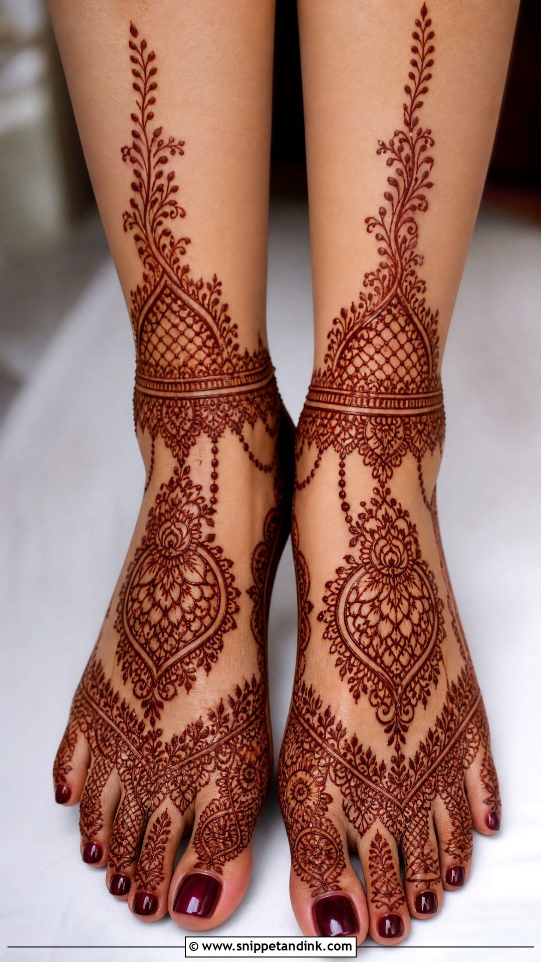 Foot Mehndi Design - Snippet and Ink - 25 Trending Mehndi Designs 2025