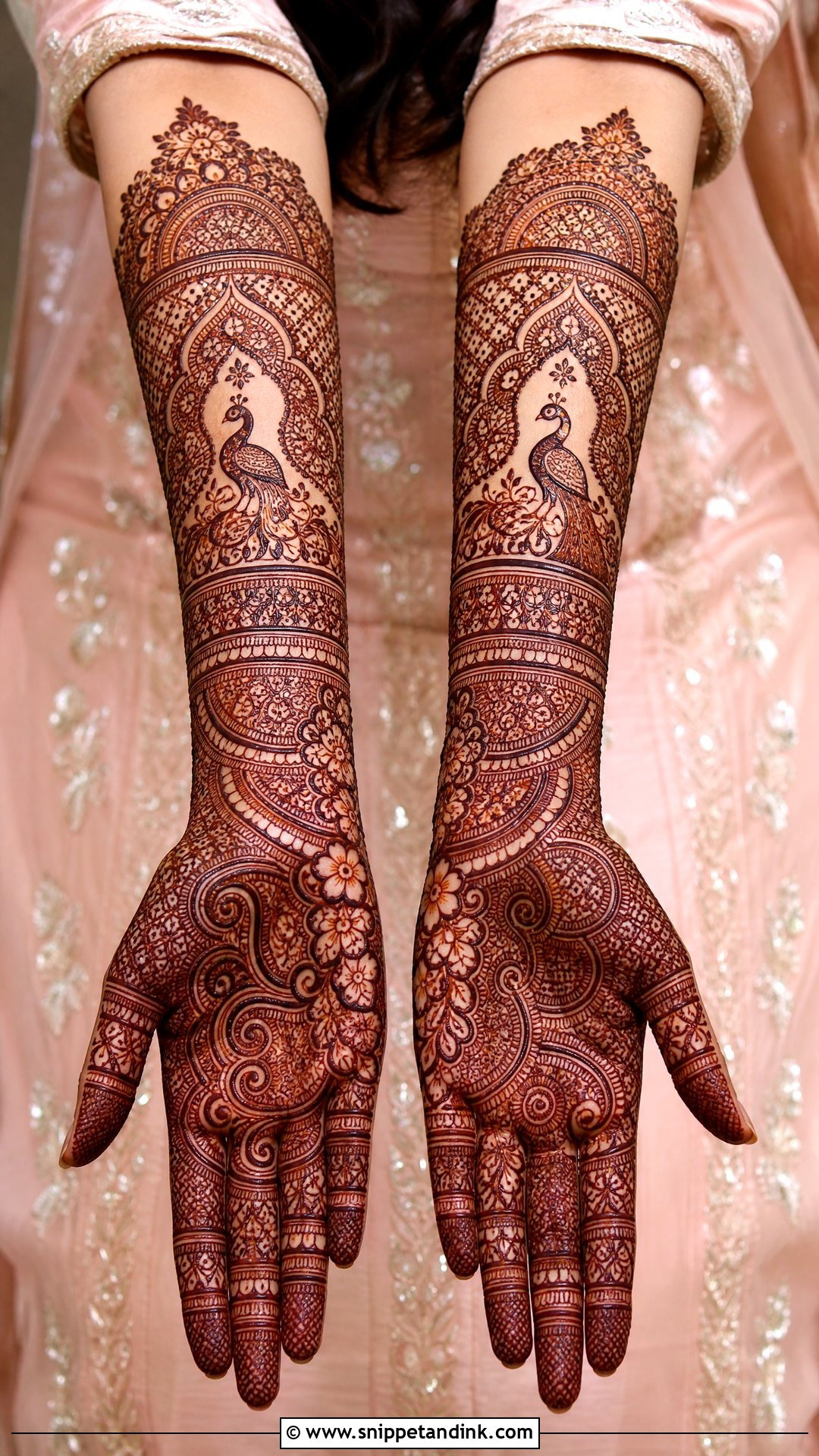 Forearm Bridal Mehandi Design - Snippet and Ink - 30 Latest Bridal Mehandi Designs