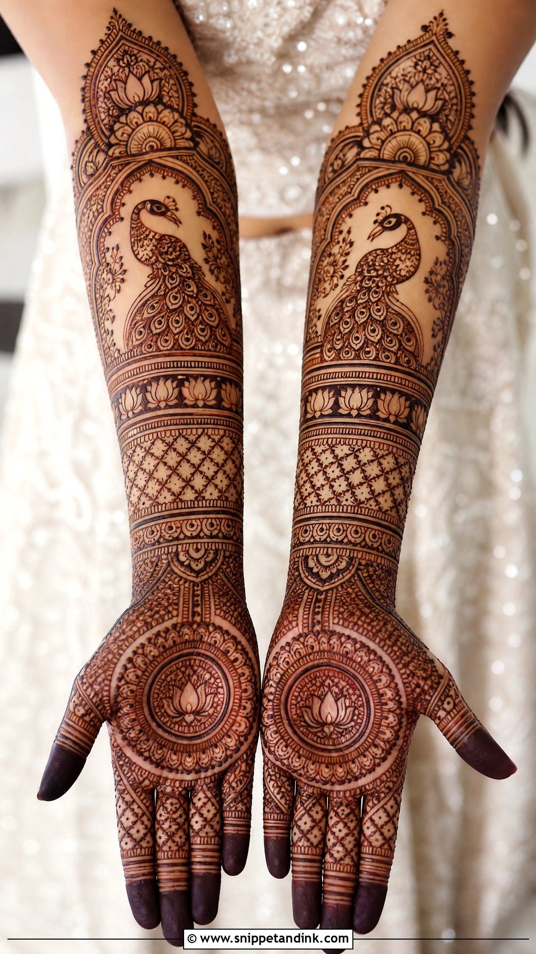 Forearm Bridal Mehndi Design - Snippet and Ink - 25 Bridal Mehndi Designs Indian Weddings