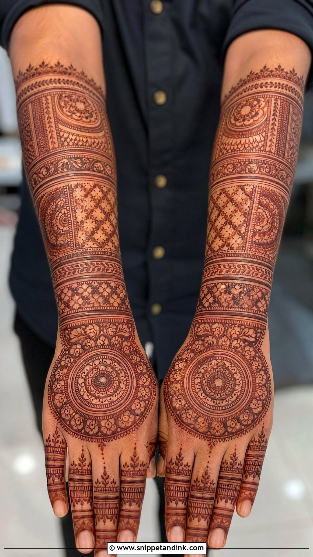 Forearm Groom Mehndi Design - Snippet and Ink - 20 Groom Mehndi Design for Men Ideas
