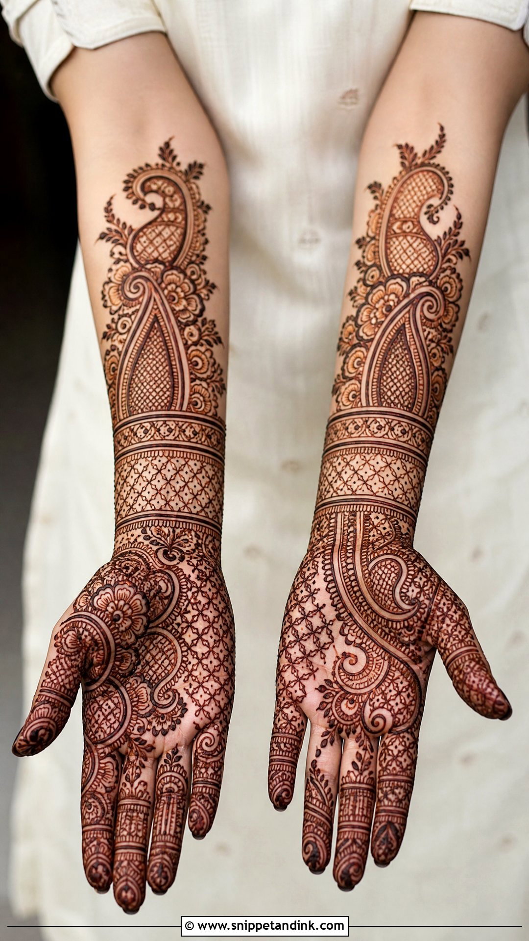 Forearm Groom Mehndi Design - Snippet and Ink - 20 Groom Mehndi Designs