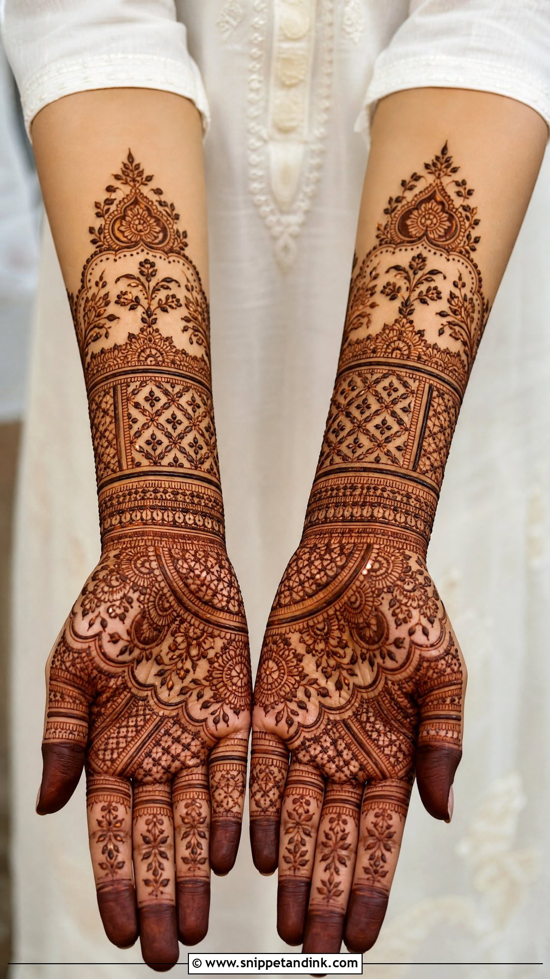 Forearm Groom Mehndi Design - Snippet and Ink - 20 Bridegroom Mehndi Designs