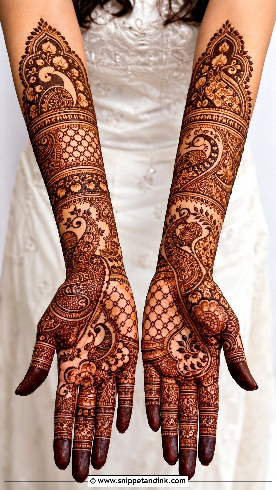 Forearm Mehndi Design - Snippet and Ink - 35 Henna (Mehndi) Design Ideas