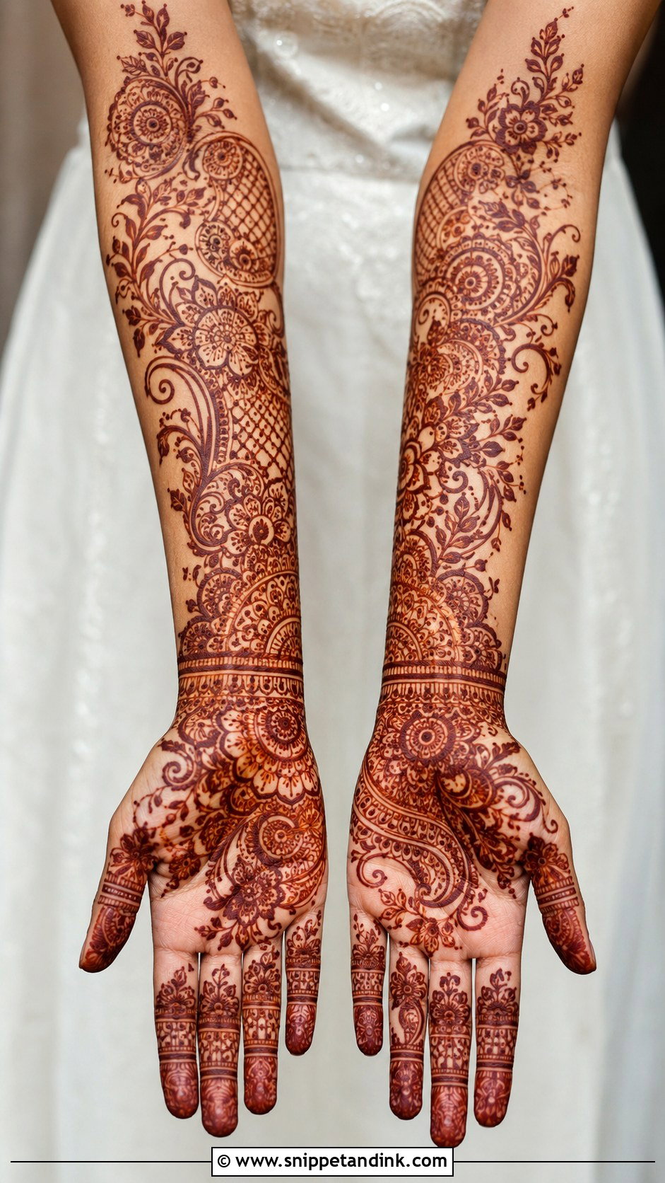 Forearm Mehndi Design - Snippet and Ink - 35 Mehndi Art Designs
