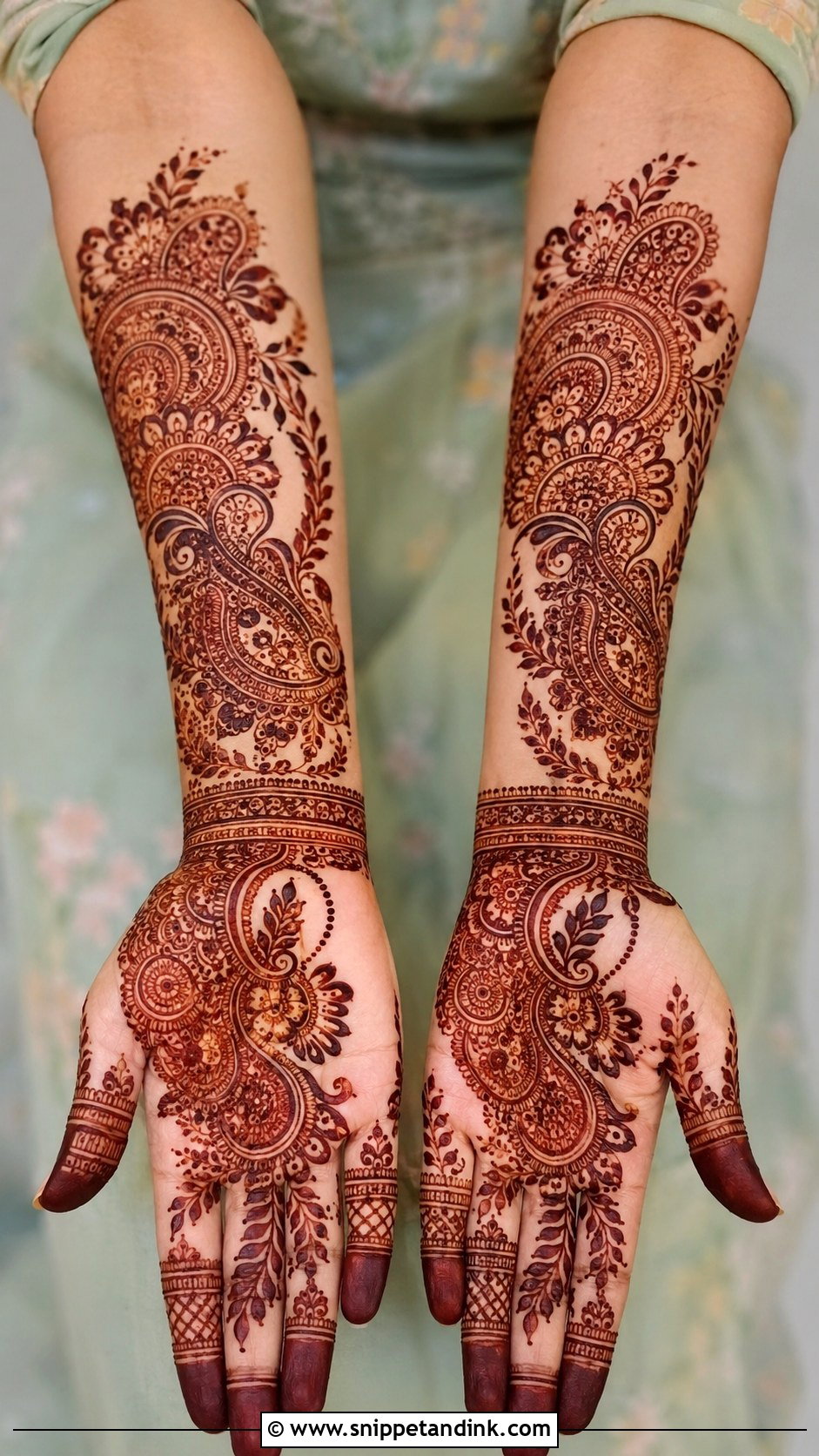 Forearm Mehndi Design - Snippet and Ink - 35 New Latest Mehndi Design Ideas