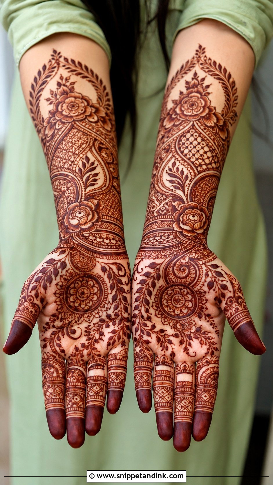 Forearm Mehndi Design - Snippet and Ink - 35 New Style Mehndi Design Ideas