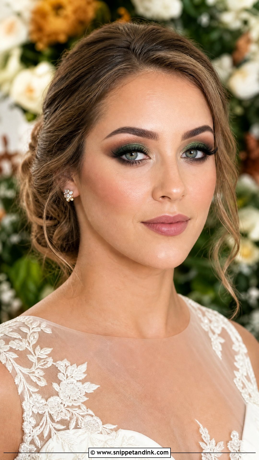Forest Green Bridal Makeup - Snippet and Ink - 20 Green Bridal Makeup Ideas
