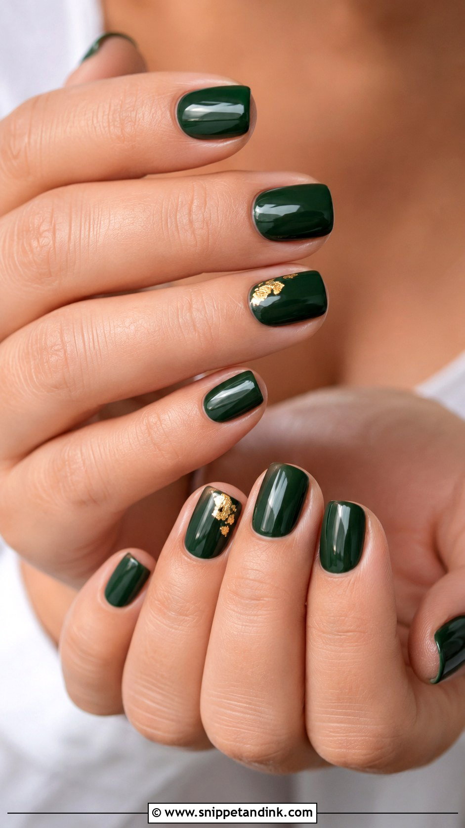Forest Green October Wedding Nails - Snippet and Ink - 20 October Wedding Nails