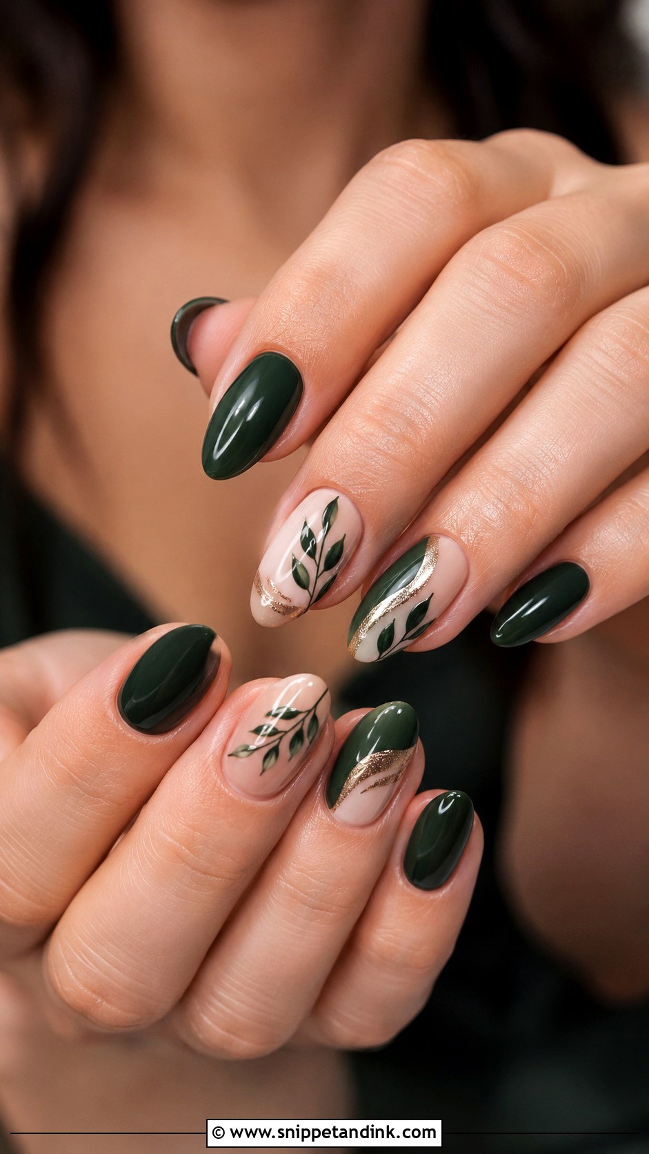 Forest Green Wedding Nails - Snippet and Ink - 20 Green Wedding Nails for Bride