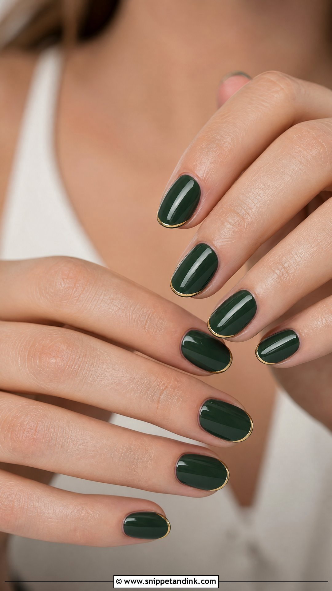 Forest Green Wedding Nails - Snippet and Ink - 25 Dark Wedding Nails