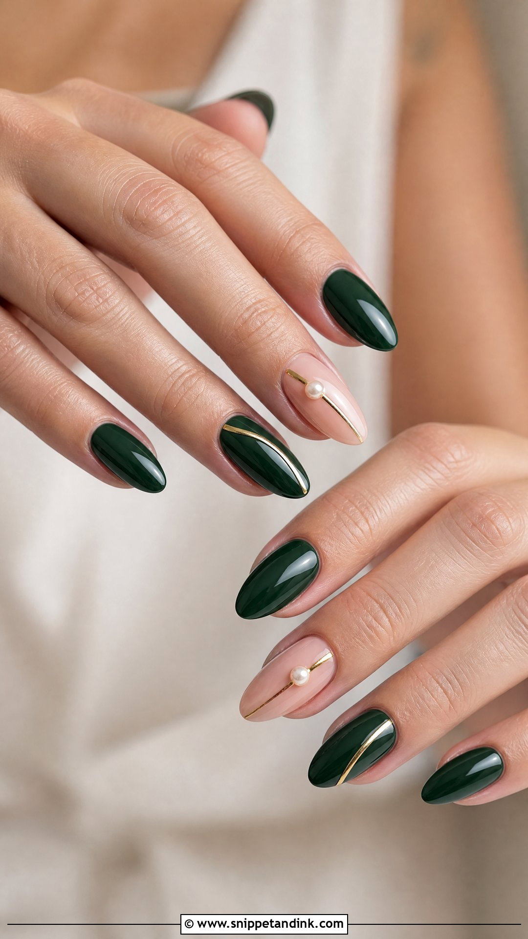 Forest Green Wedding Nails - Snippet and Ink - 25 Green Wedding Nails