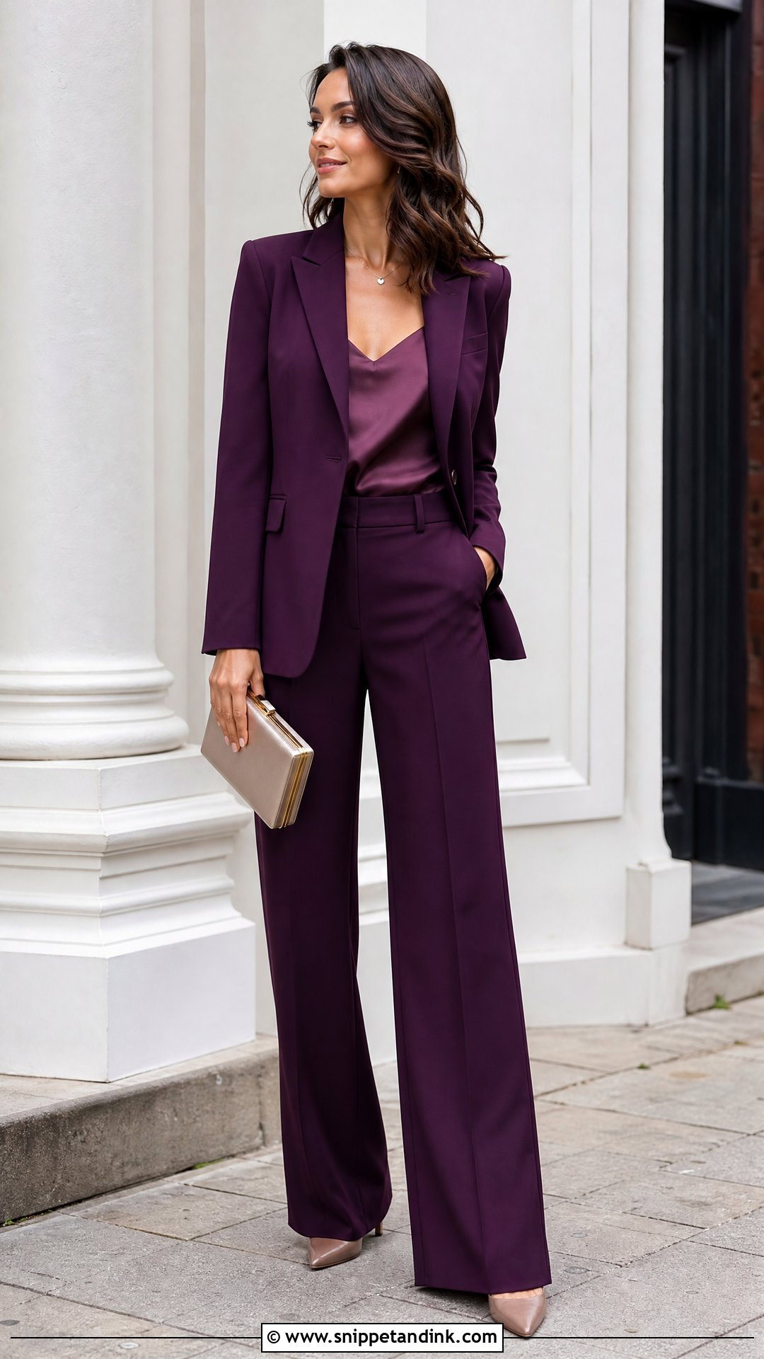 Formal Pantsuit Wedding Guest Outfit - Snippet and Ink - 20 wedding guest top outfit ideas