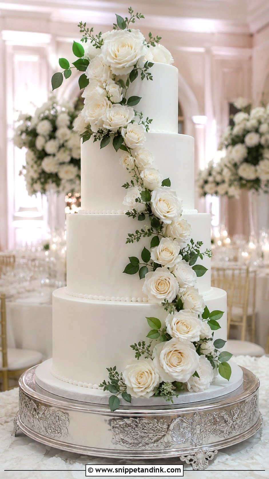 Four Tier Wedding Cake - Snippet and Ink - 20 Wedding Cake Assembly