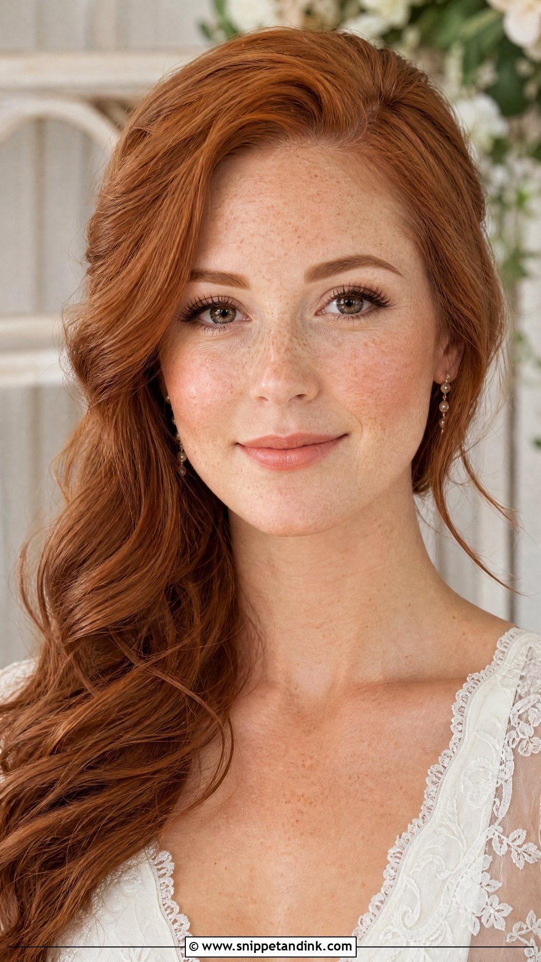 Freckled No Makeup Bride - Snippet and Ink - 20 No Makeup Bride Ideas
