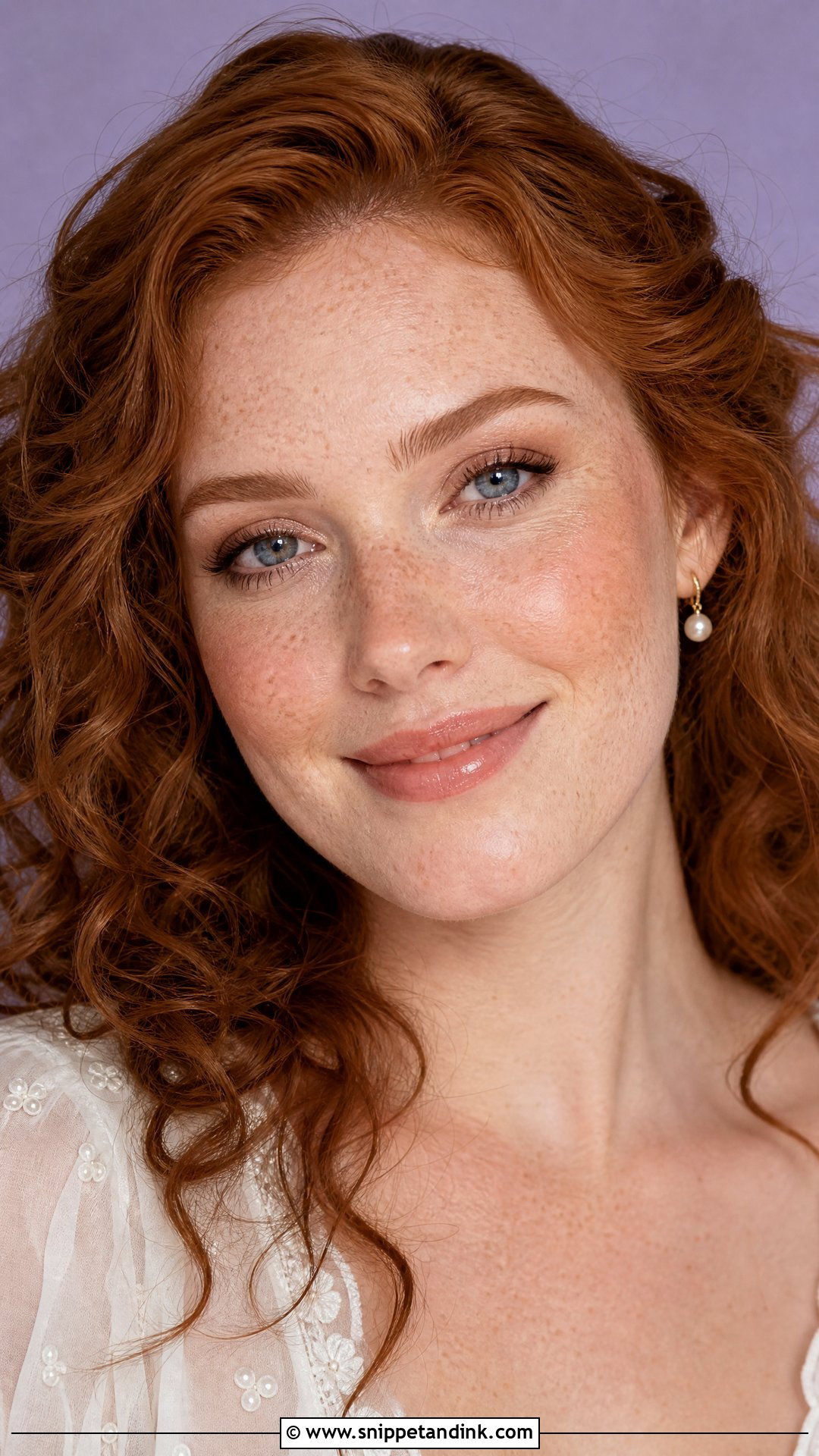 Freckled Skin Wedding Makeup For Redheads - Snippet and Ink - 20 Red Head Wedding Makeup Ideas