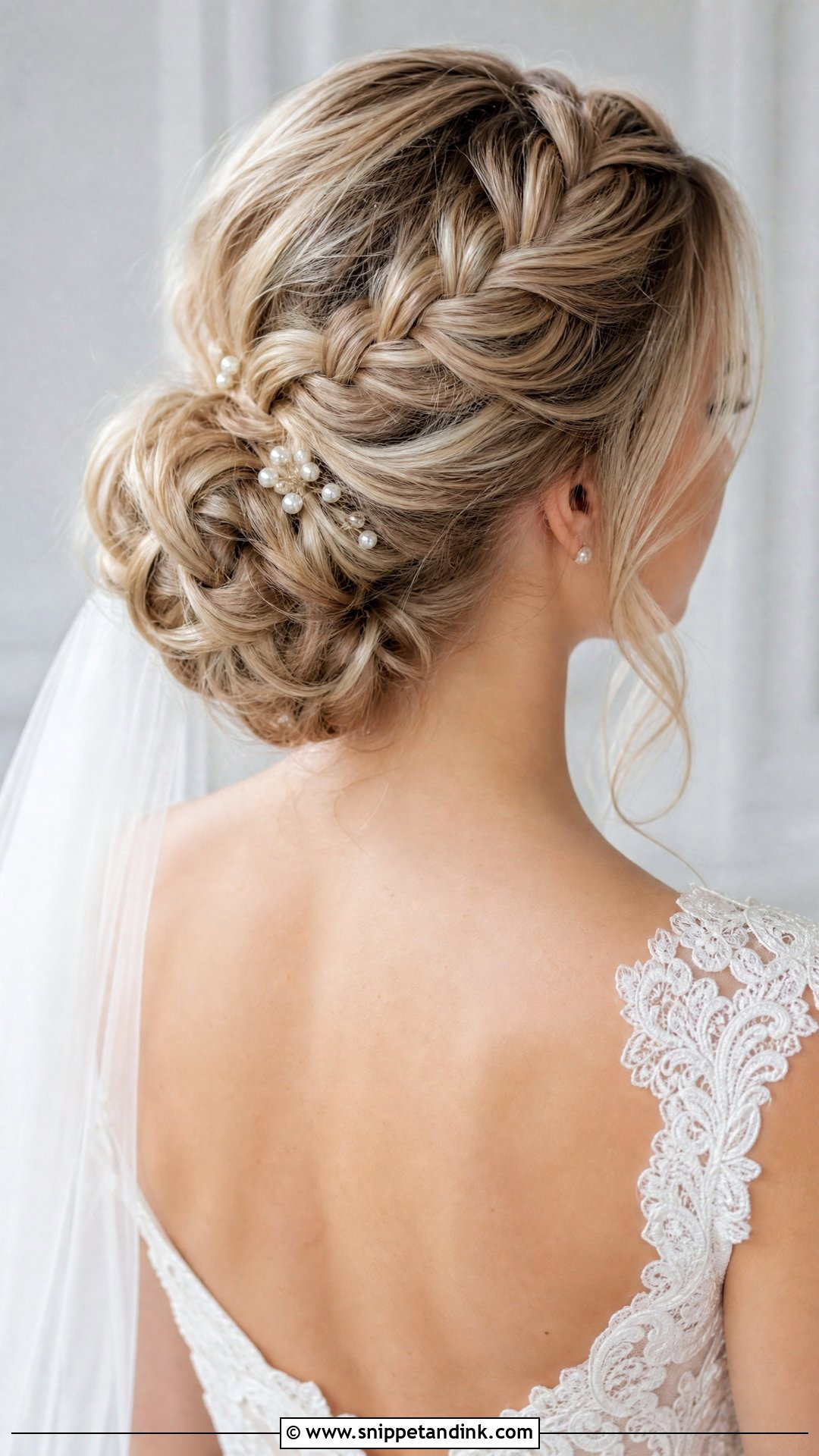 French Braid Bridal Hair - Snippet and Ink - 15 Braided Bride Hair Ideas