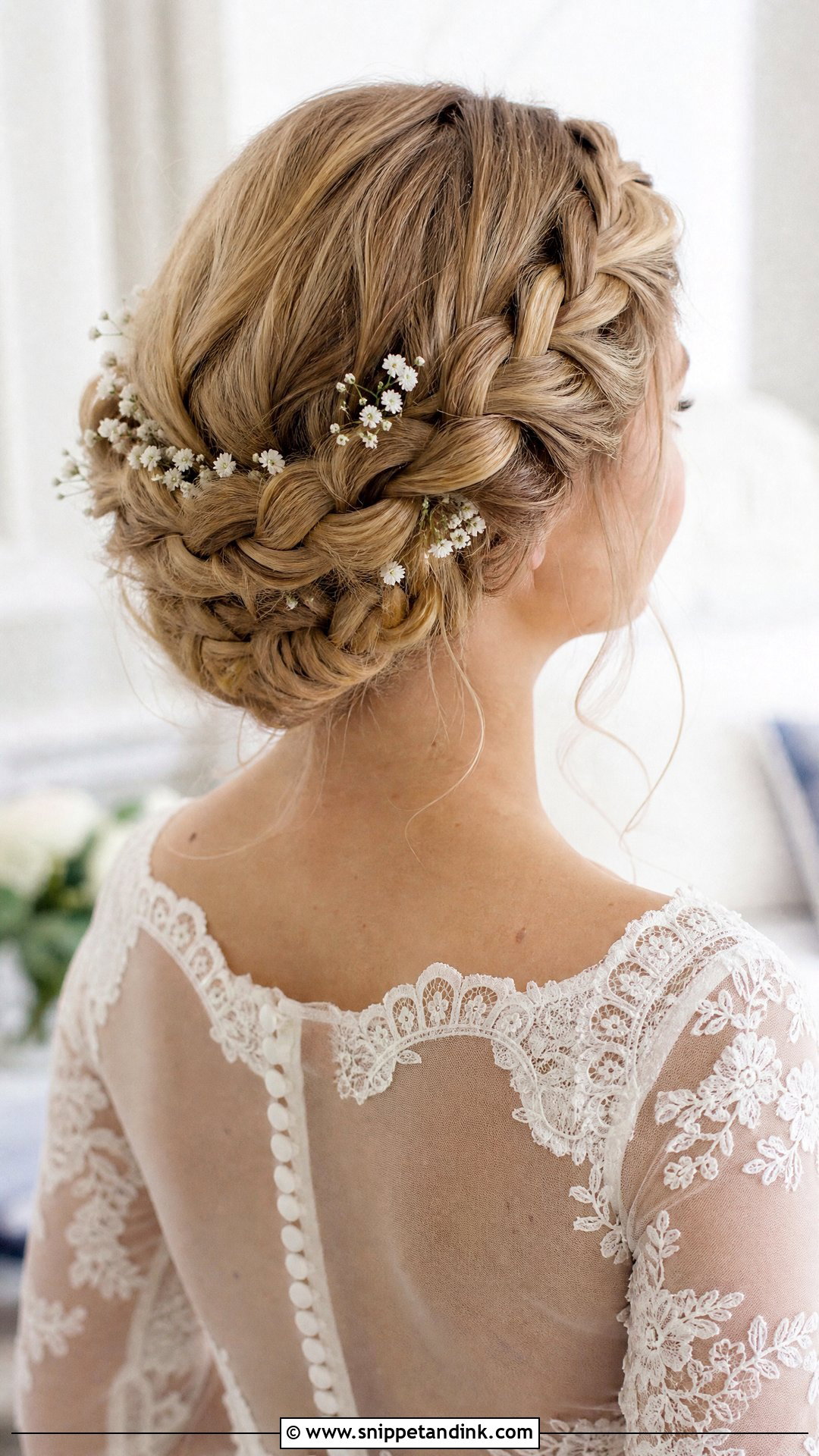 French Braid Crown Bridal Hair - Snippet and Ink - 15 French Braid Bridal Hair Ideas