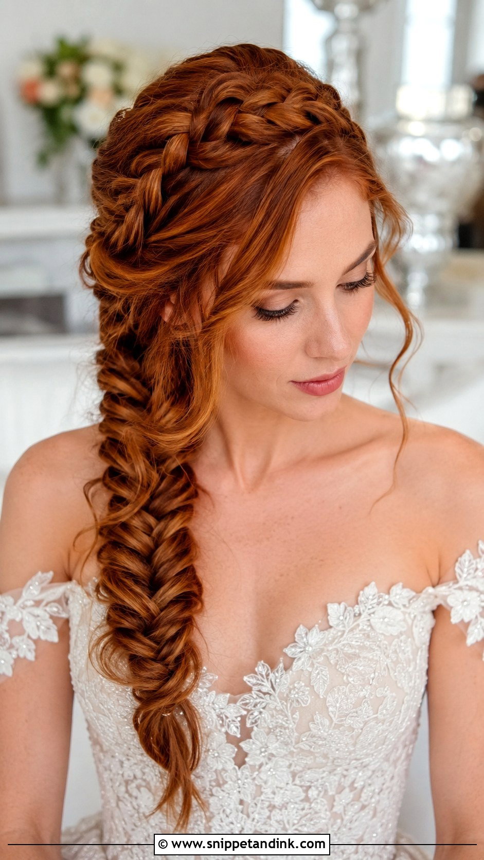 French Braid Fishtail Combo - Snippet and Ink - 20 French Braid Wedding Hairstyles