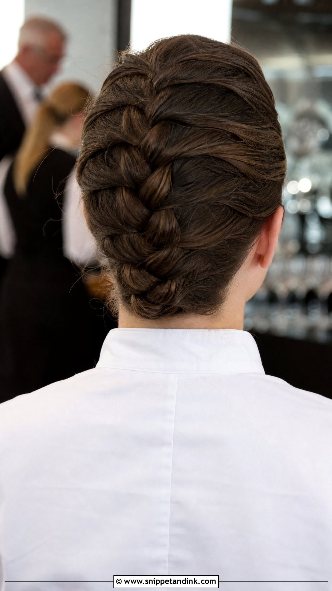 French Braid For Catering - Snippet and Ink - 15 Catering Hairstyles