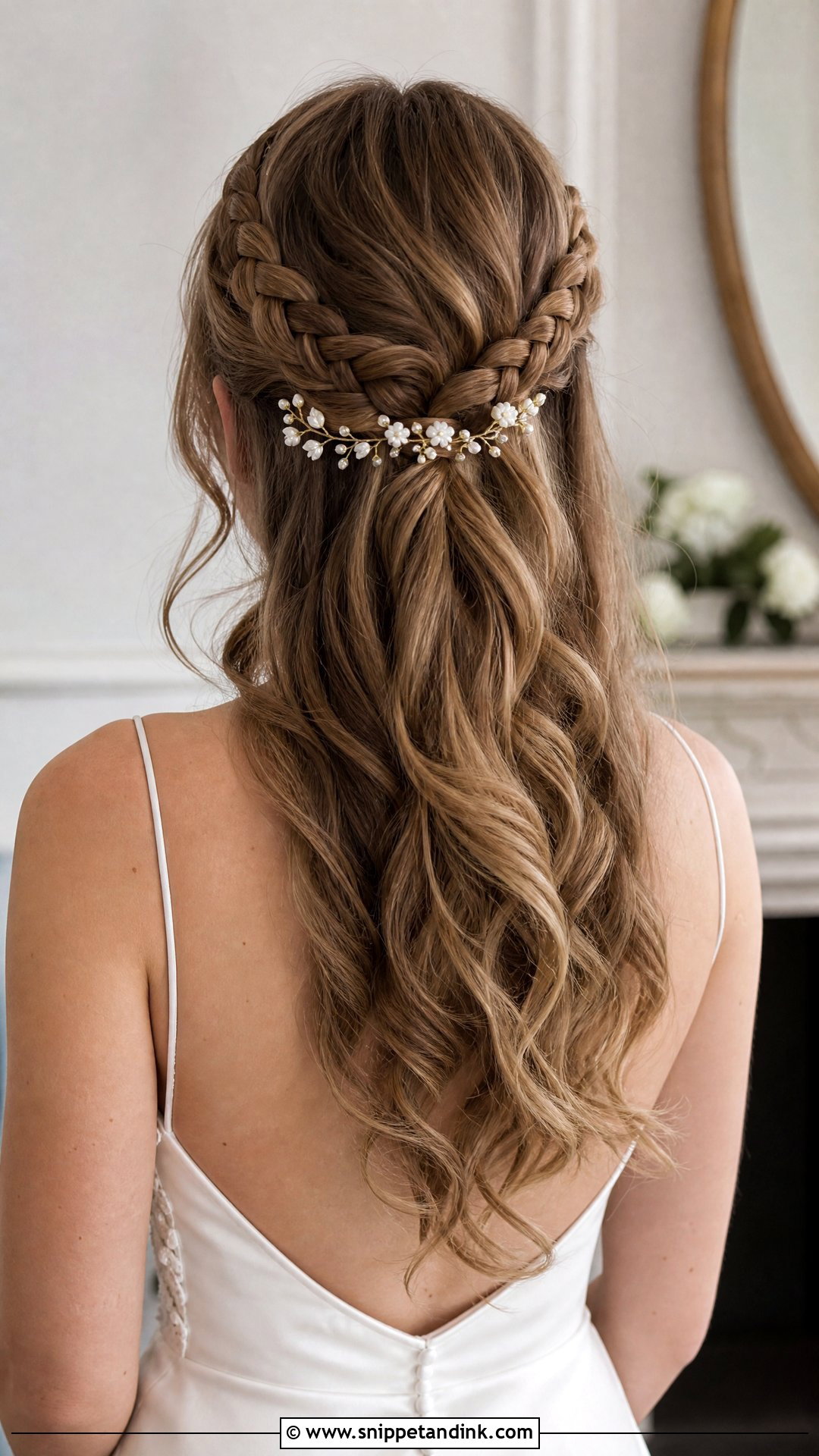 French Braid Half Up Wedding Hair - Snippet and Ink - 15 French Braid Hairstyles for Wedding