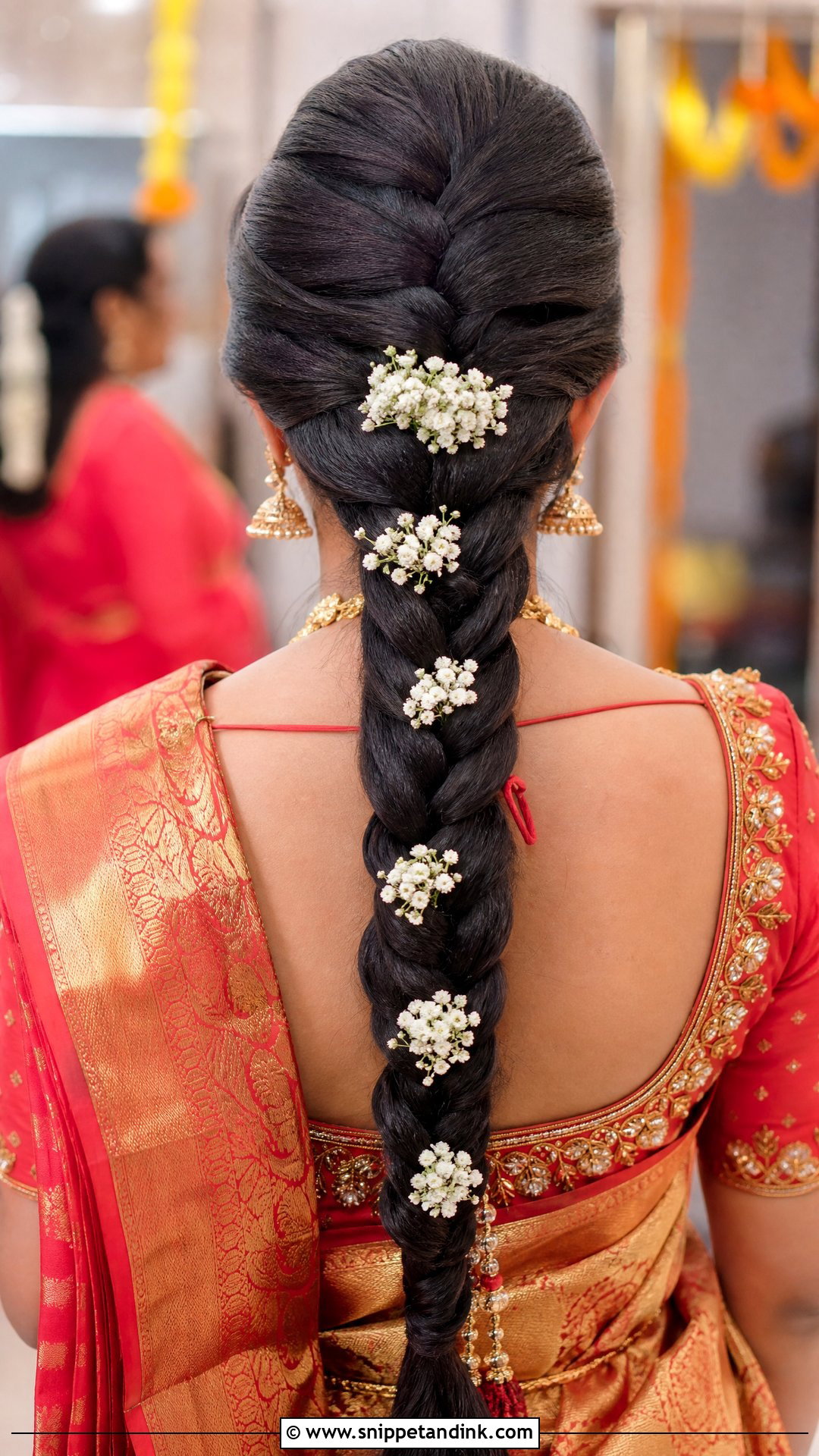 French Braid Indian Wedding - Snippet and Ink - 15 Braid Hairstyle Indian Wedding Ideas
