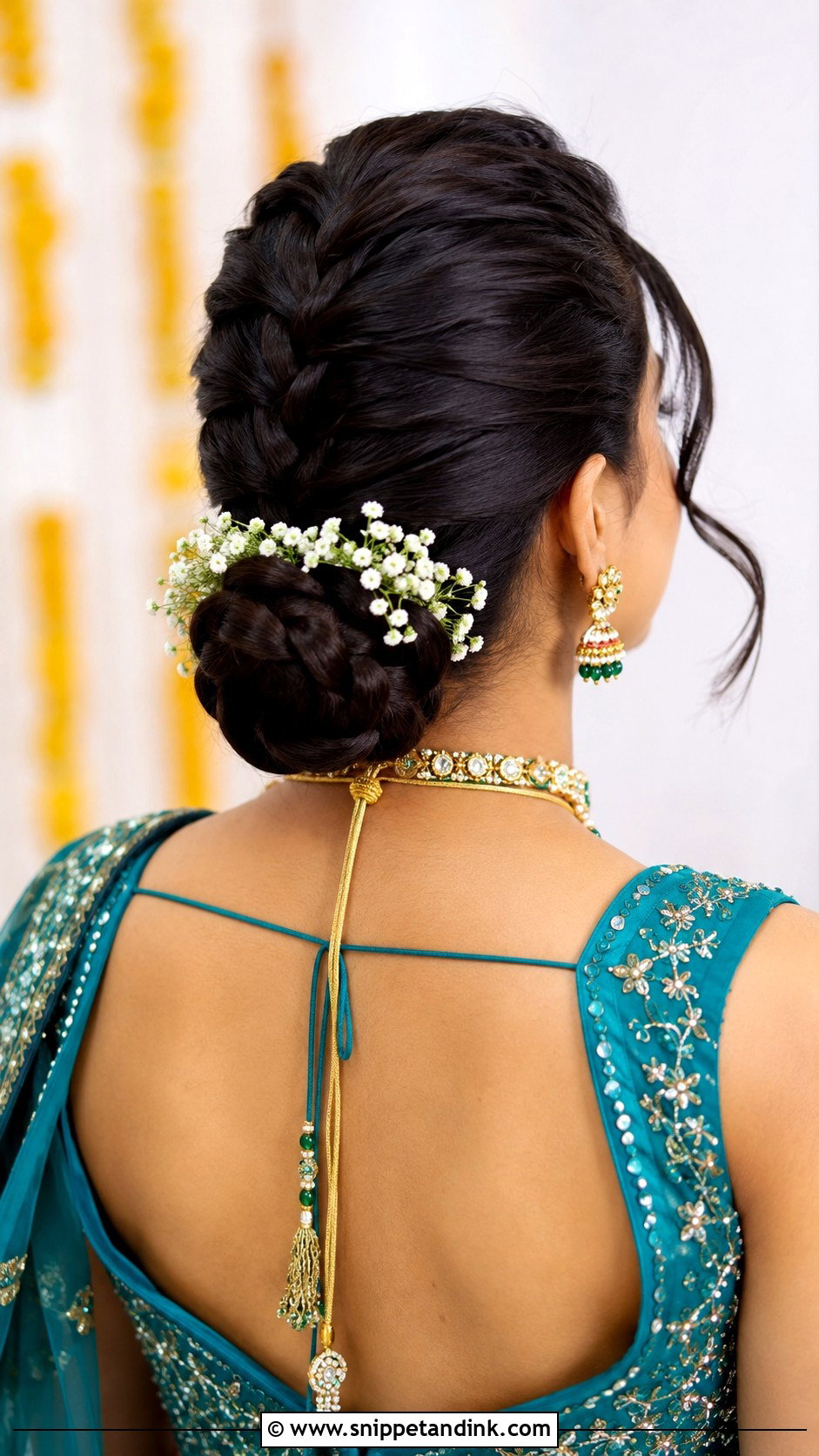 French Braid Into Bun - Snippet and Ink - 20 Latest Indian Wedding Bridal Hairstyle Ideas