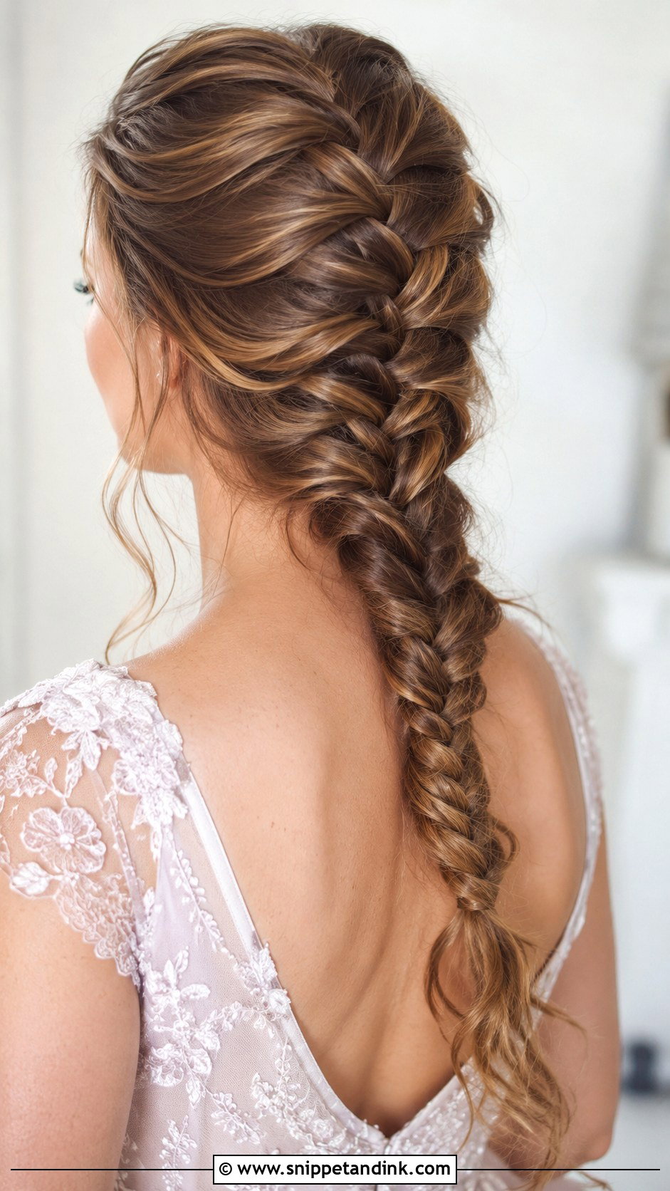 French Braid Into Fishtail - Snippet and Ink - 20 Wedding Guest Braid Hairstyles