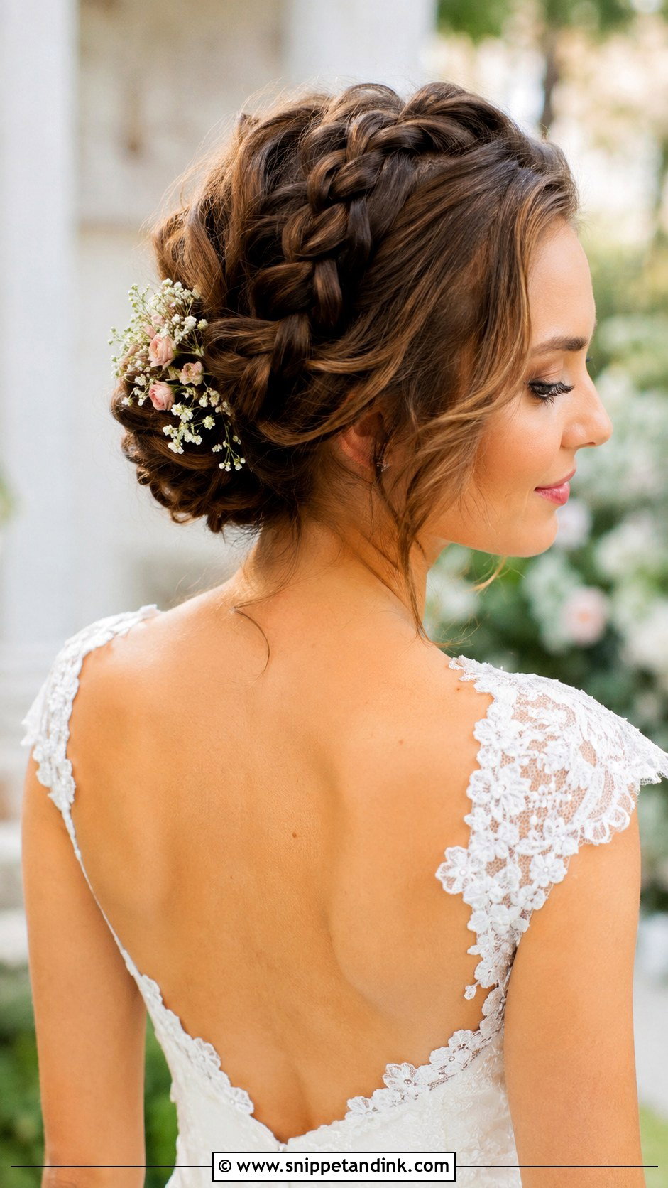 French Braid Updo - Snippet and Ink - 25 Brides Hair