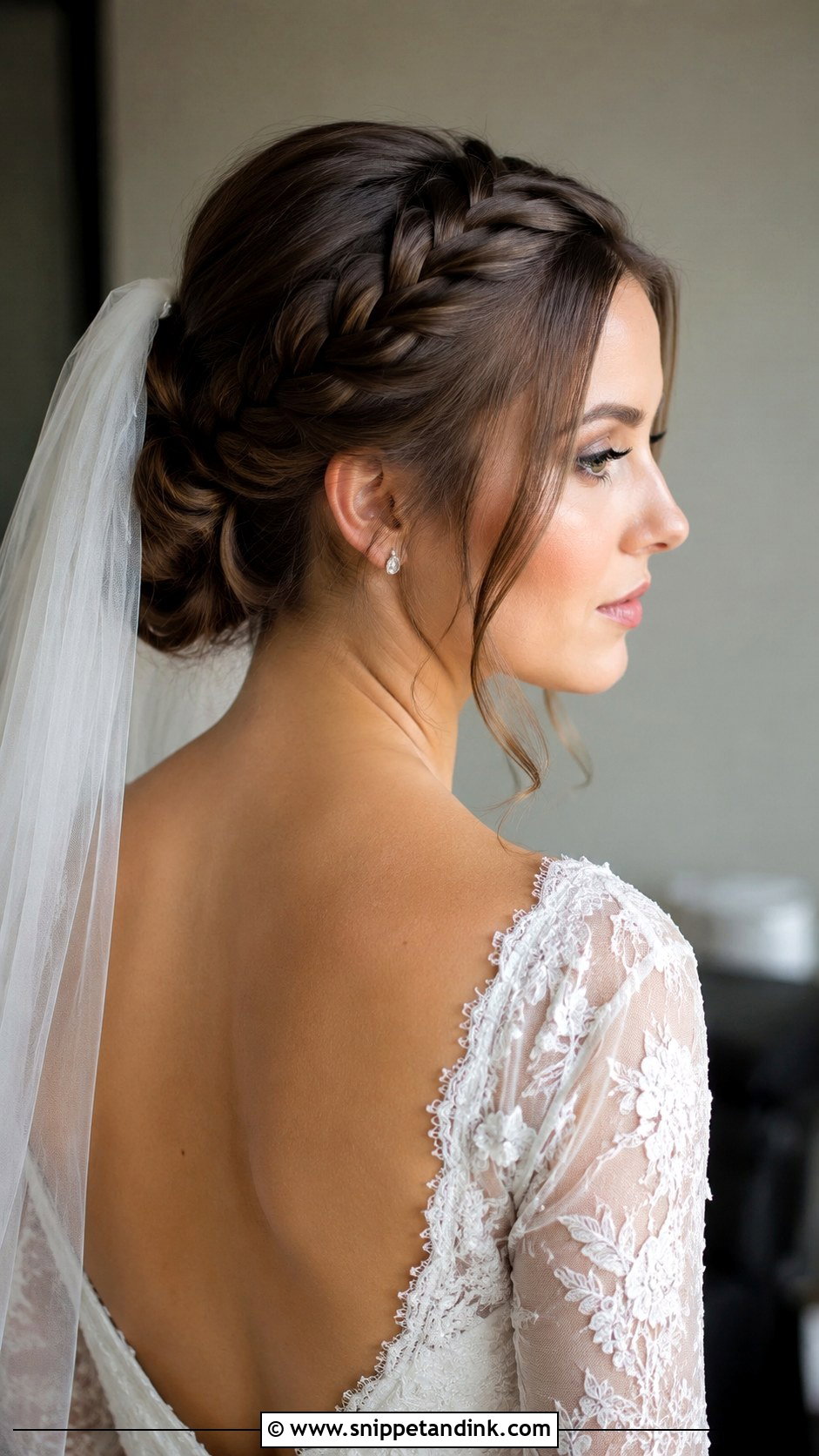 French Braid Updo - Snippet and Ink - 20 Braided Bridal Hair Ideas