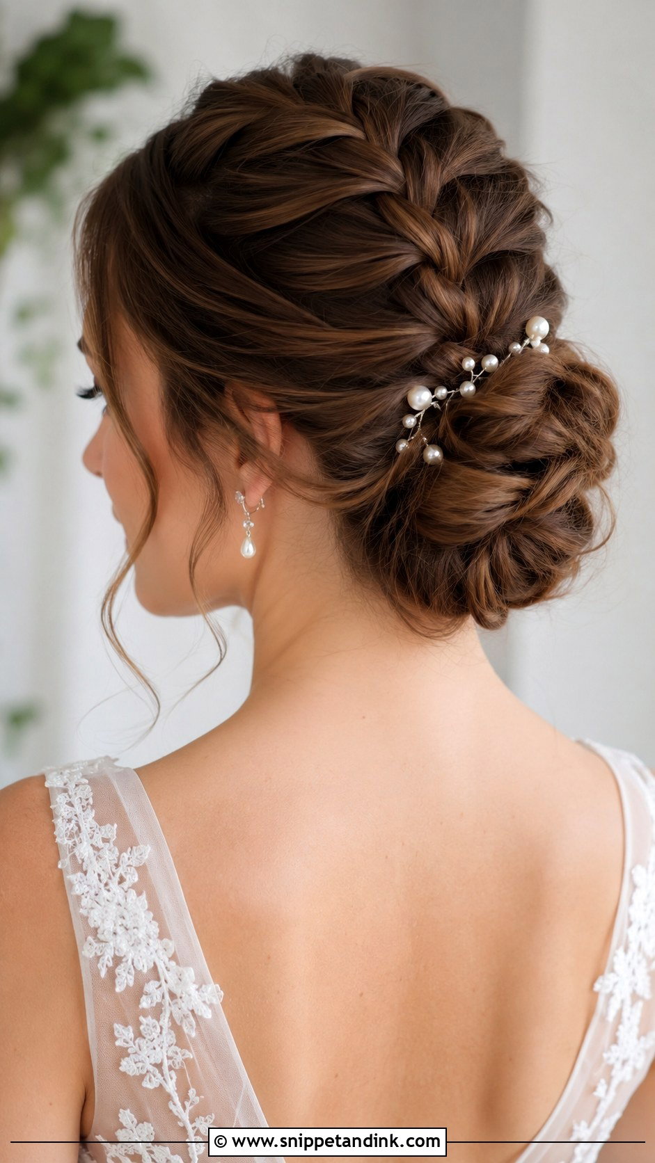 French Braid Updo - Snippet and Ink - 20 Bridal Updo with Braid Ideas