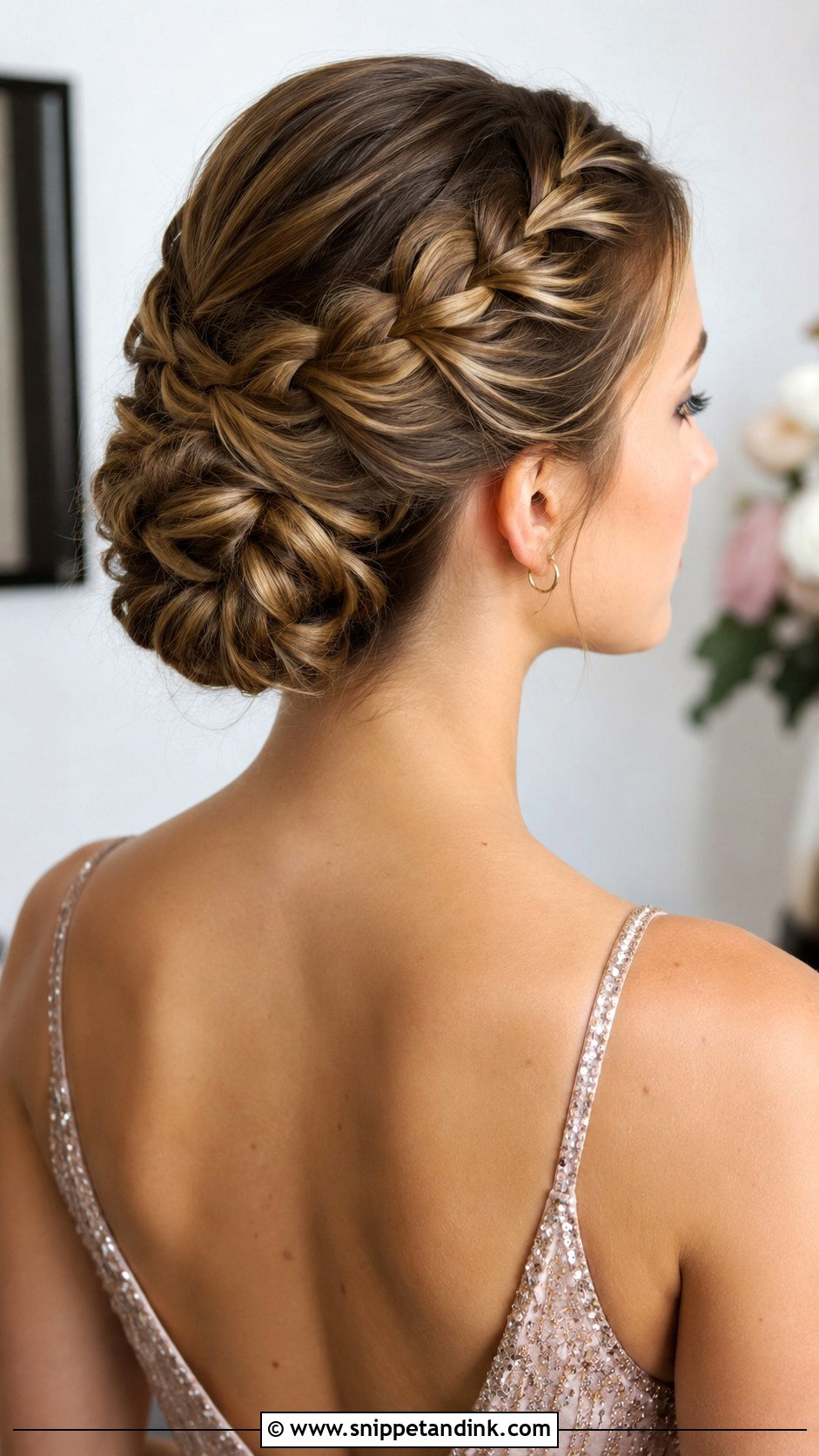 French Braid Updo - Snippet and Ink - 20 Wedding Guest Braids Hairstyles