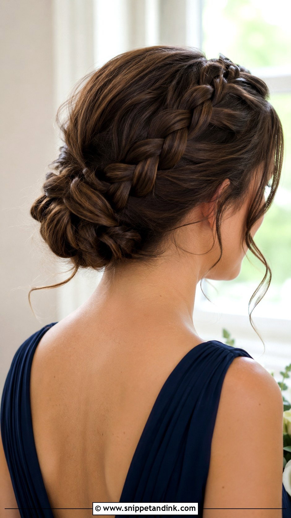 French Braid Updo For Bridesmaid - Snippet and Ink - 20 Braid Hairstyles for Wedding Bridesmaid
