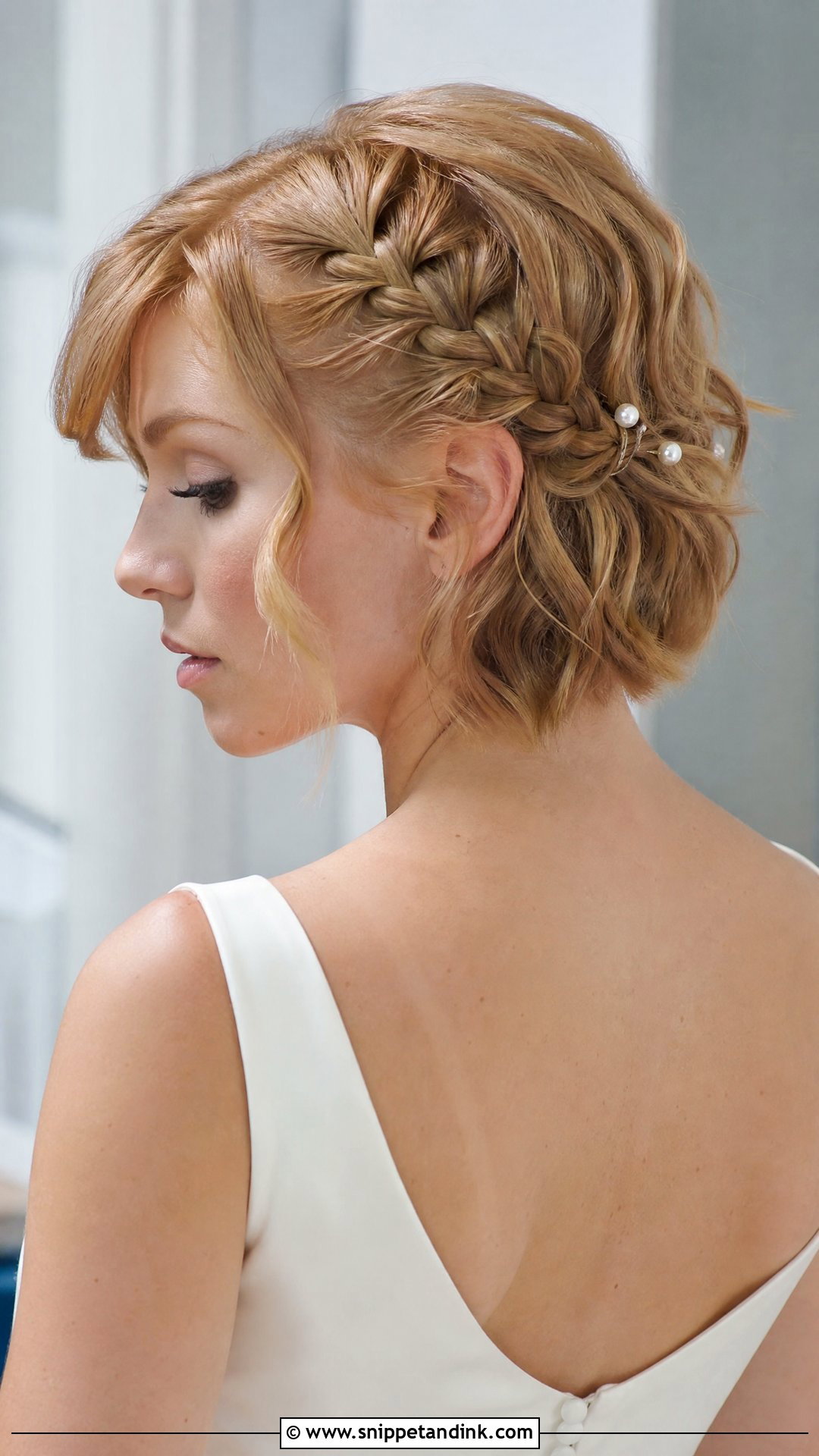 French Braid Wedding Hair For Short Hair - Snippet and Ink - 15 French Braid Hairstyles for Wedding